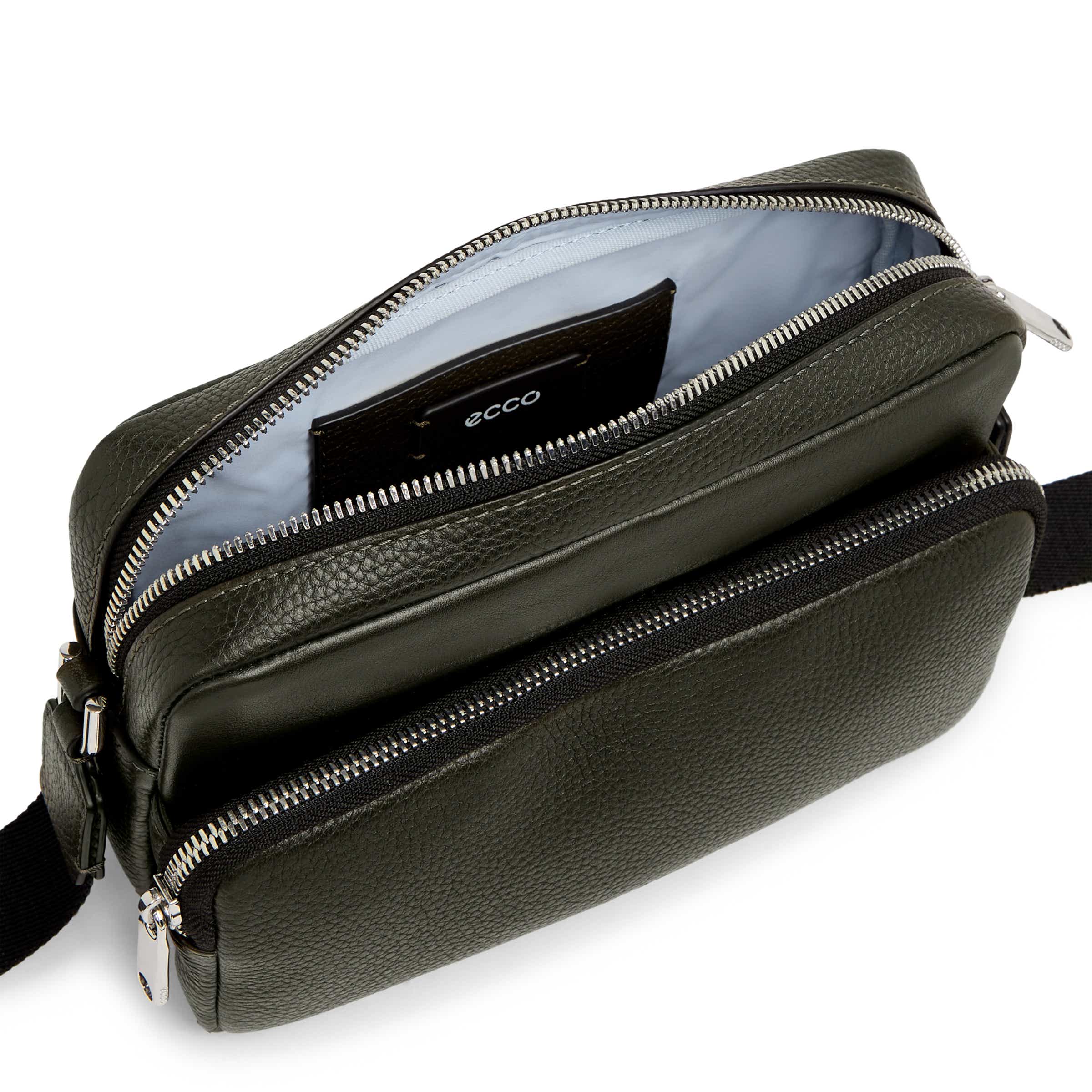 ECCO® Camera Bag Leather Camera Bag - Green - Inside