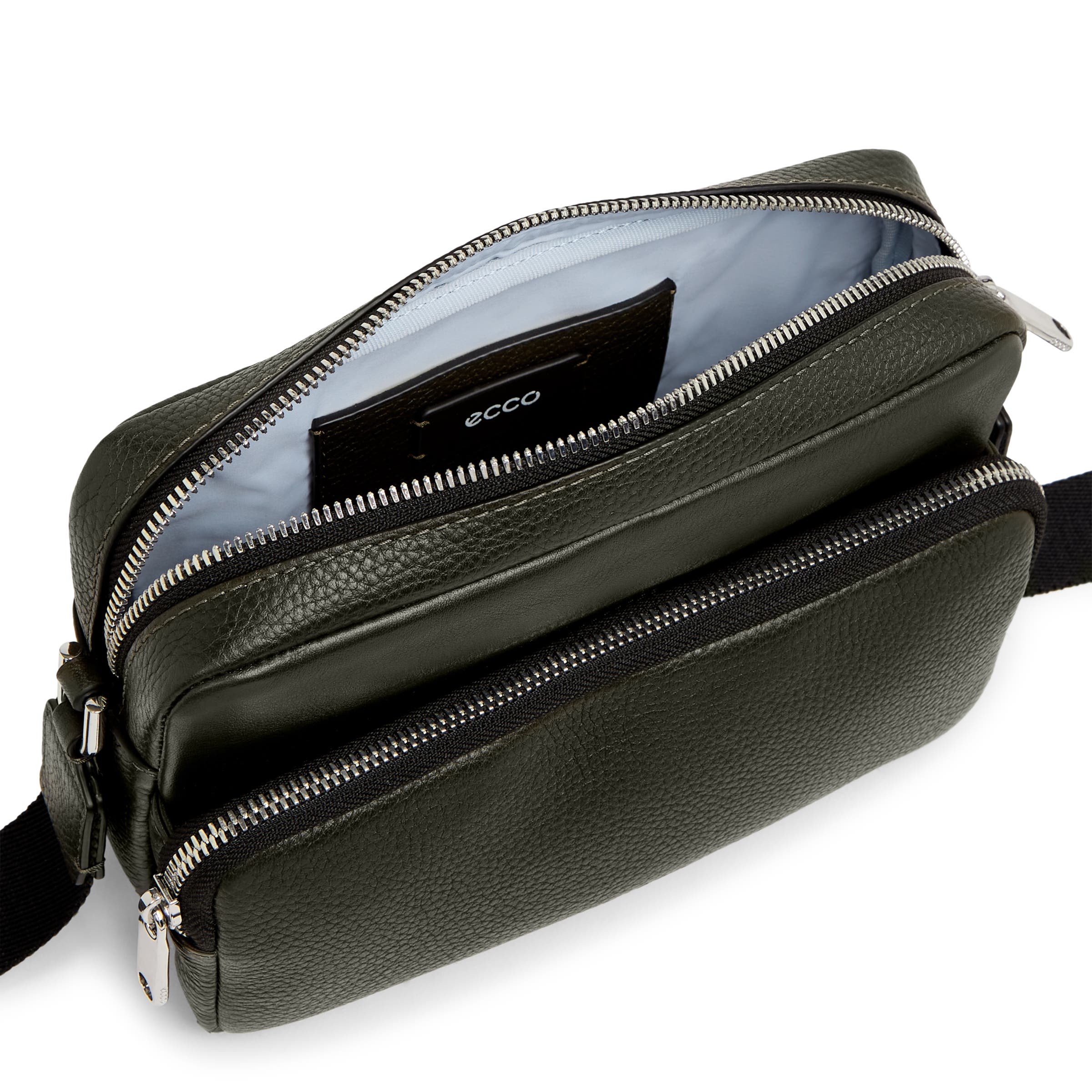 ECCO® Camera Bag Leather Camera Bag - Green - Inside