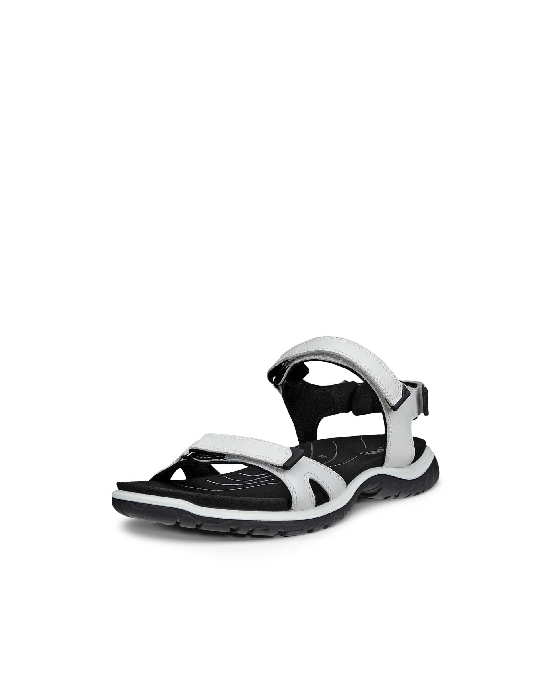 Women's ECCO® Offroad Roam Leather Walking Sandal - White - Main