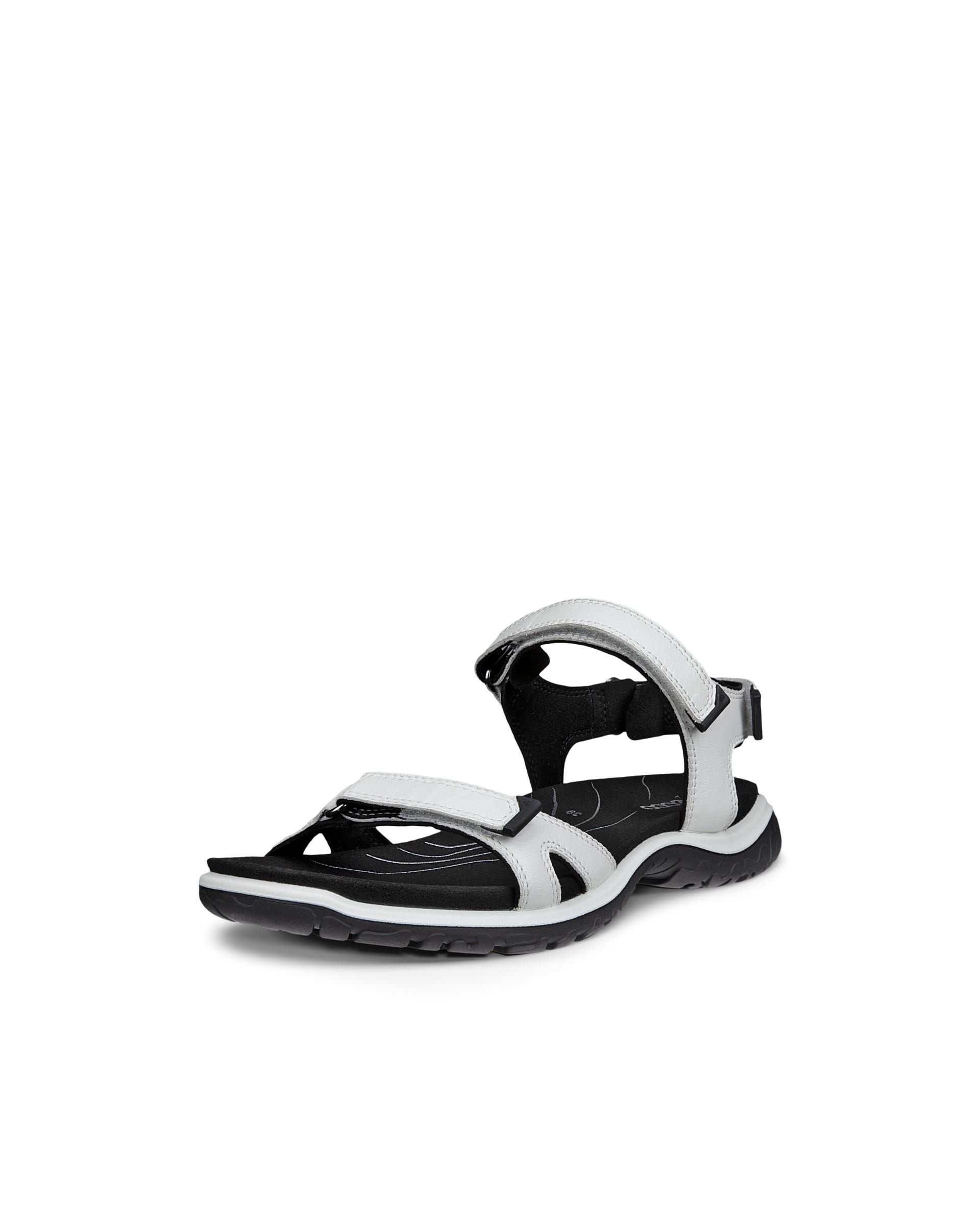 Women's ECCO® Offroad Roam Leather Walking Sandal - White - Main