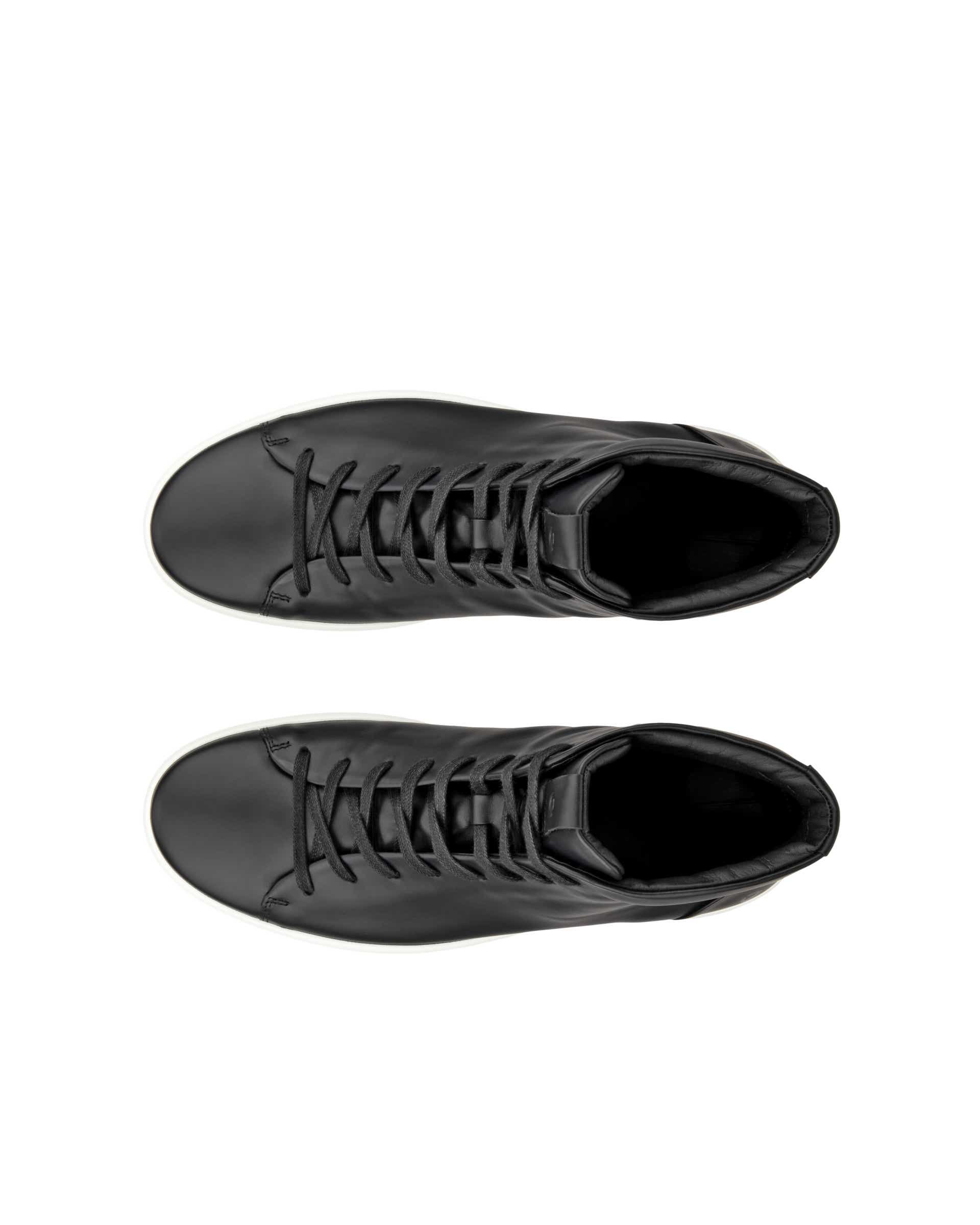 Men's ECCO® Soft 7 Leather Lace-Up Boot | Black