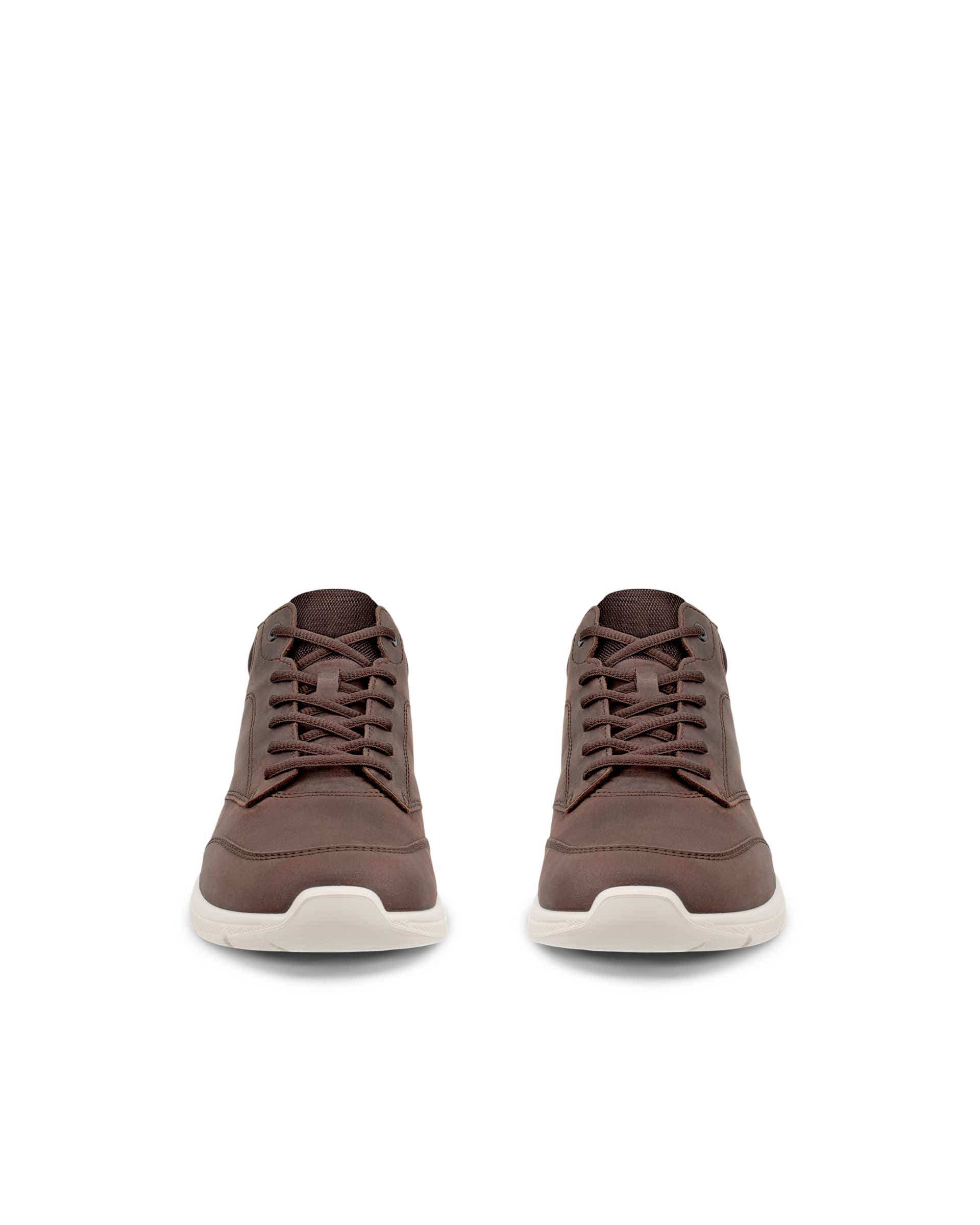 Men's ECCO® IRVING Nubuck Ankle Boot - Brown - Front pair
