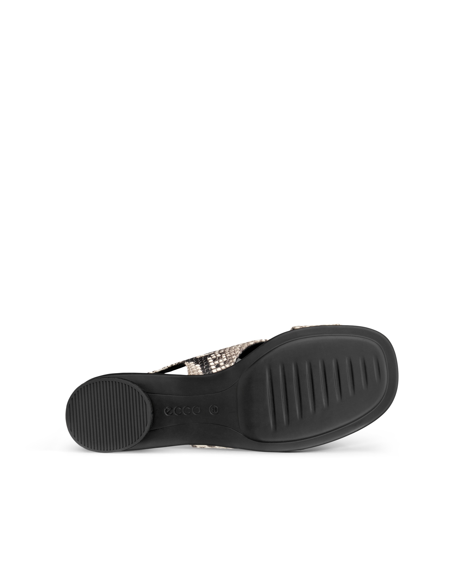 Sandalias de piel con tacón ECCO® Sculpted Alba 25 para mujer - Beige - Sole