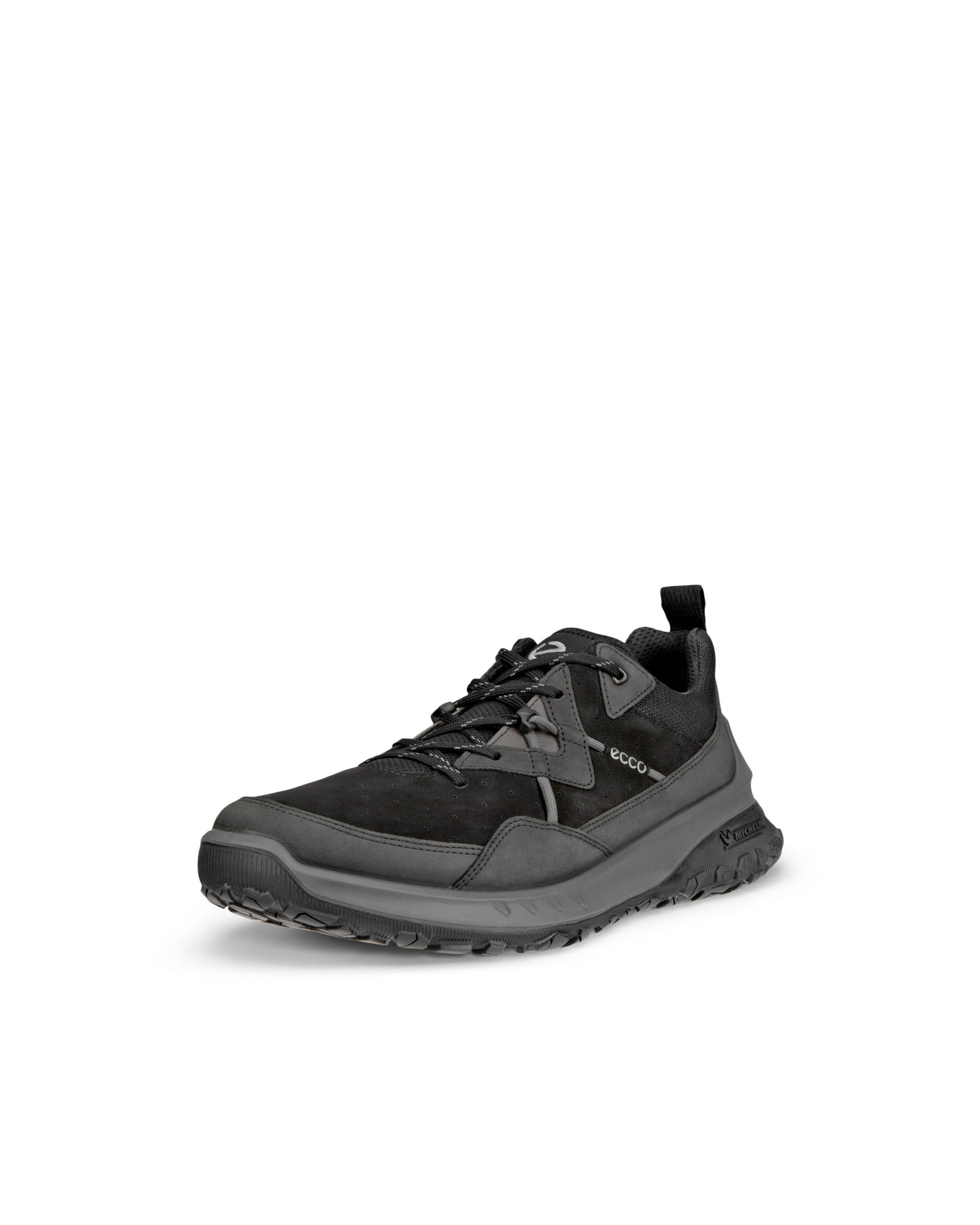 Men's ECCO® ULT-TRN Low Nubuck Hiking Shoe - Black - Main