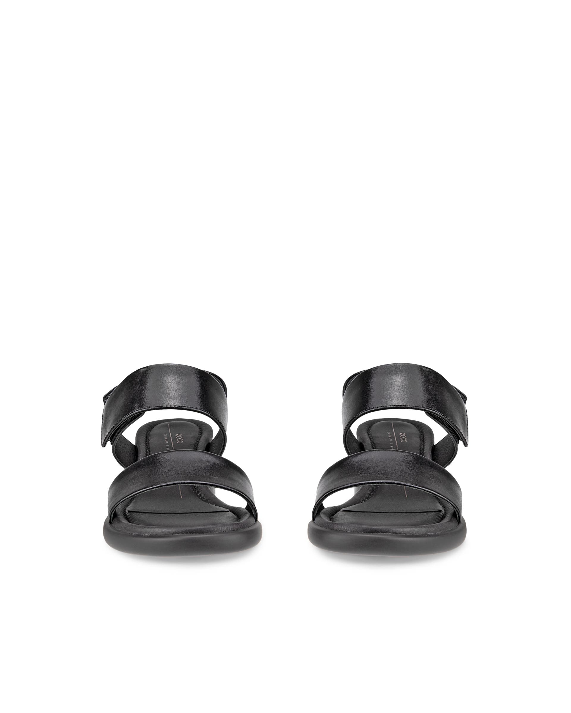 Women's ECCO® Sculpted LX 35 Leather Heeled Sandal - Black - Front pair