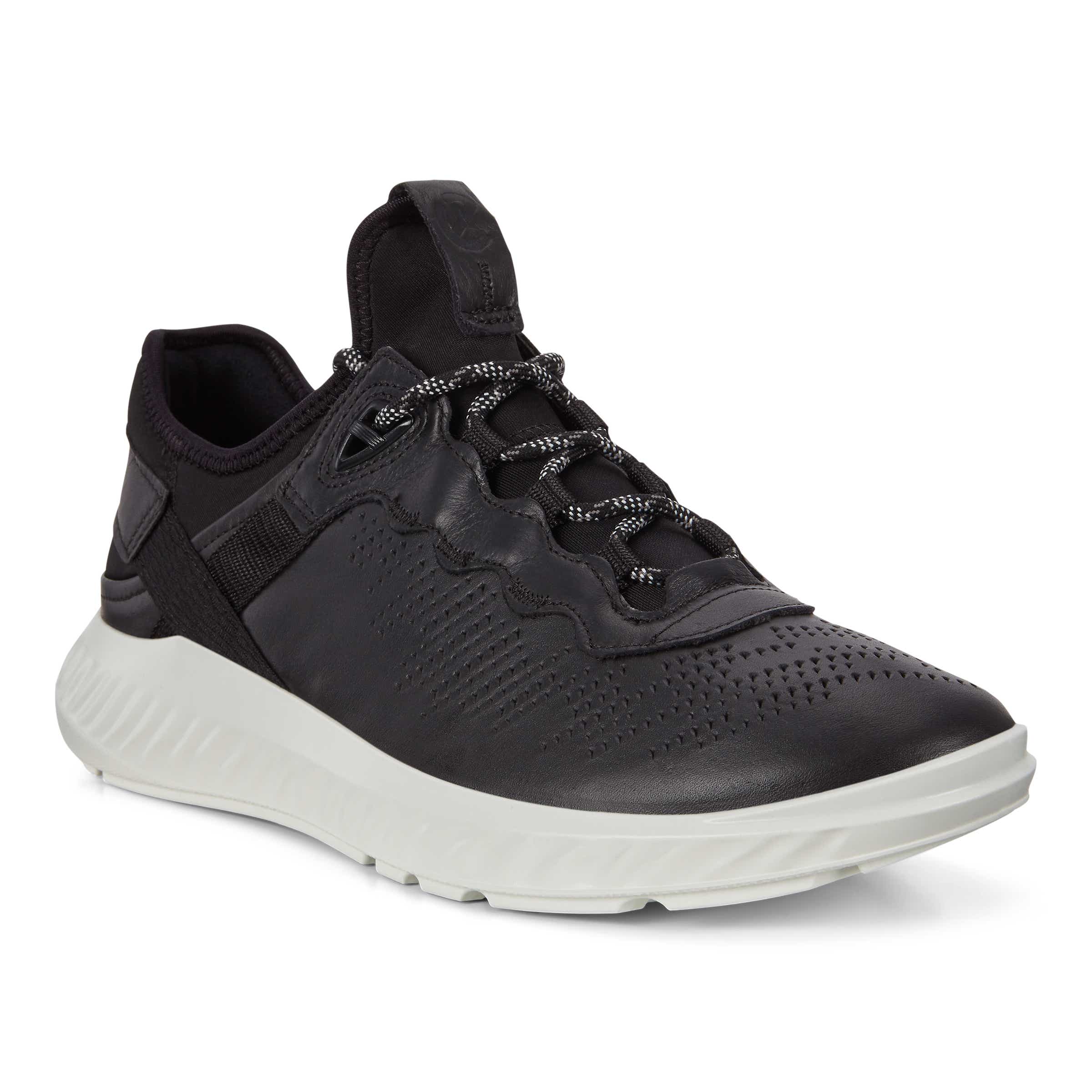 ECCO ST.1 Lite メンズ レザースニーカー - ブラック - Main