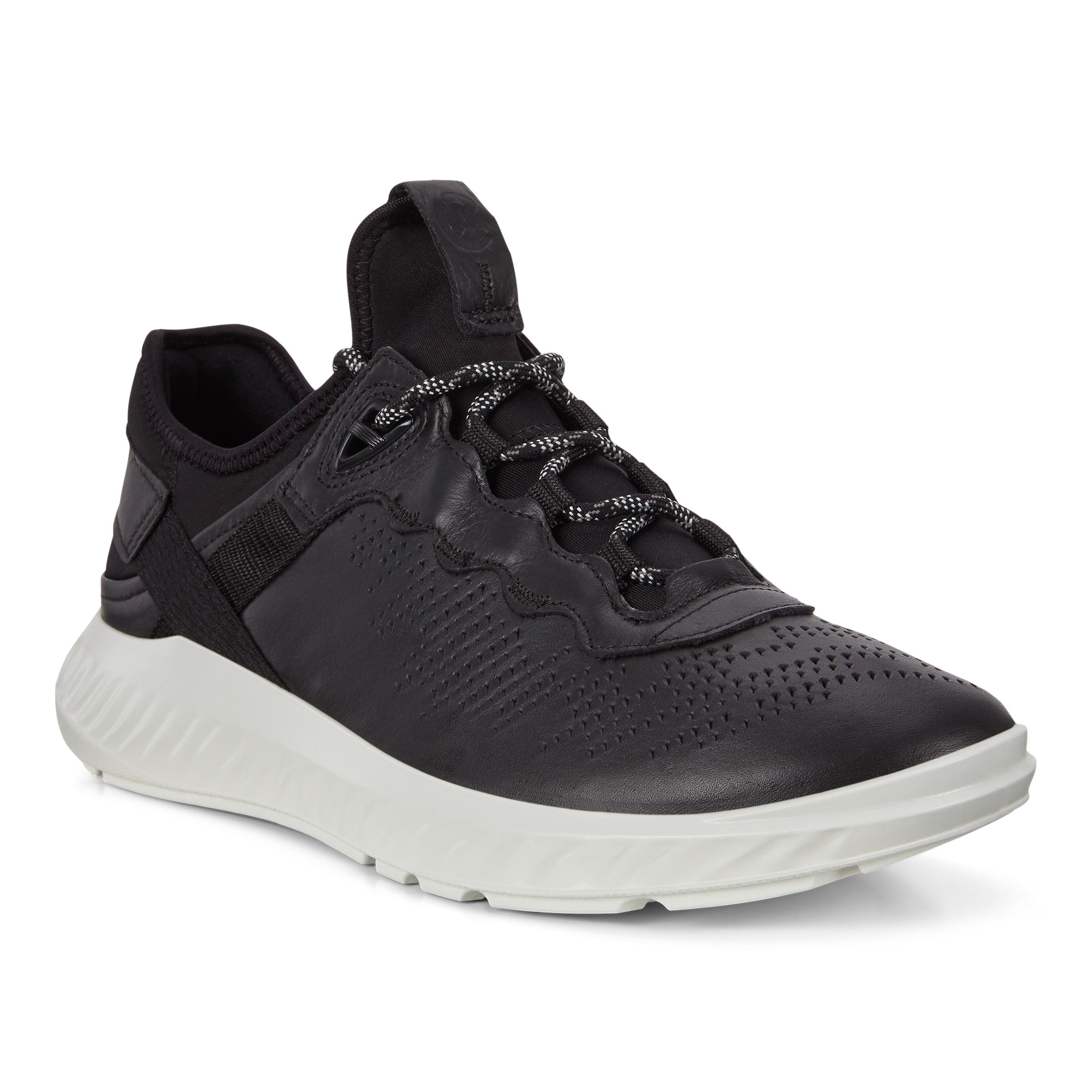 ECCO ST.1 Lite メンズ レザースニーカー - ブラック - Main