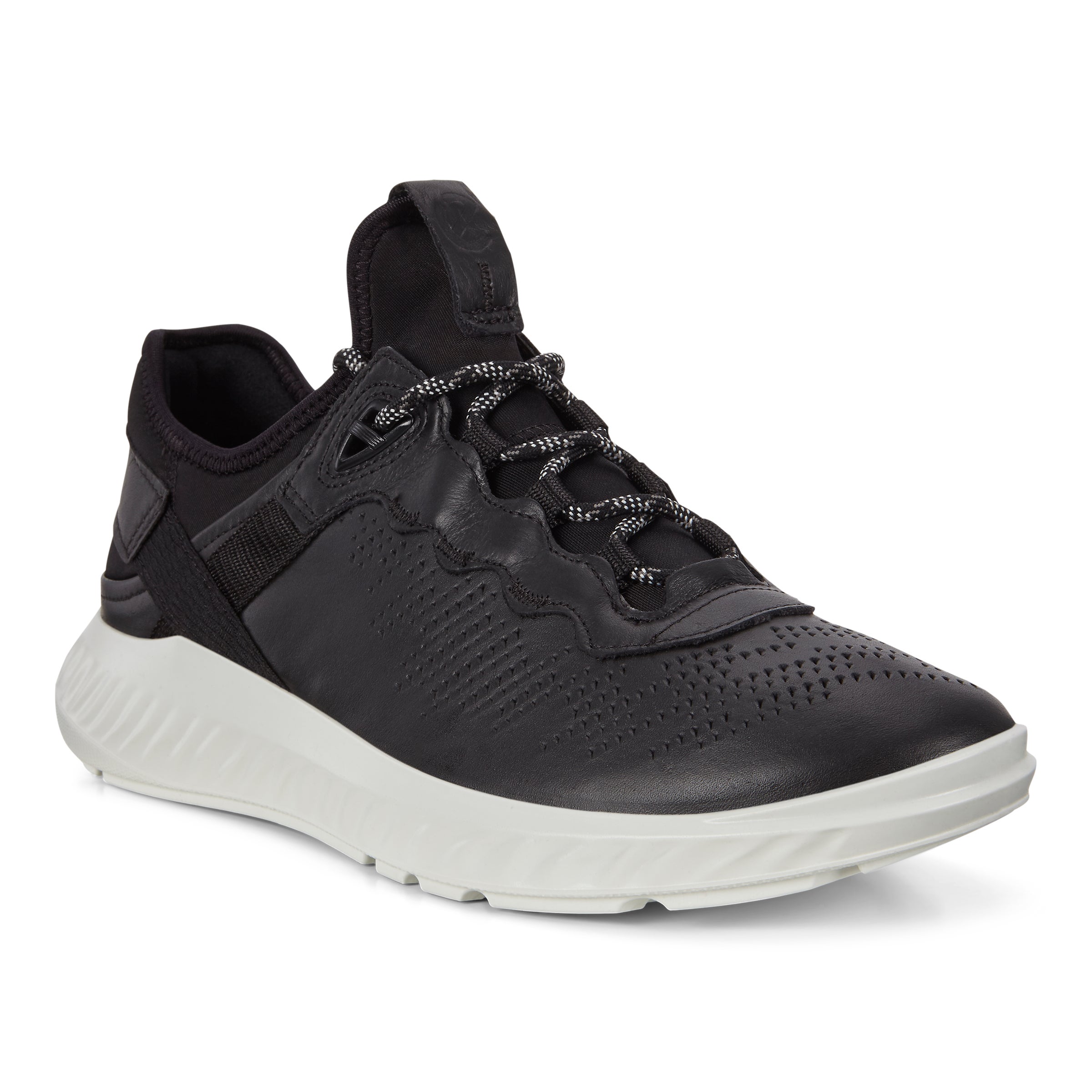 ECCO ST.1 Lite メンズ レザースニーカー - ブラック - Main