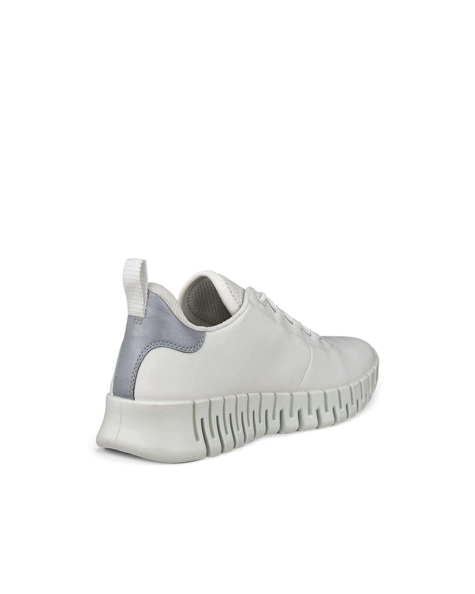 ECCO® Gruuv Dames leren sneaker - Wit - Back