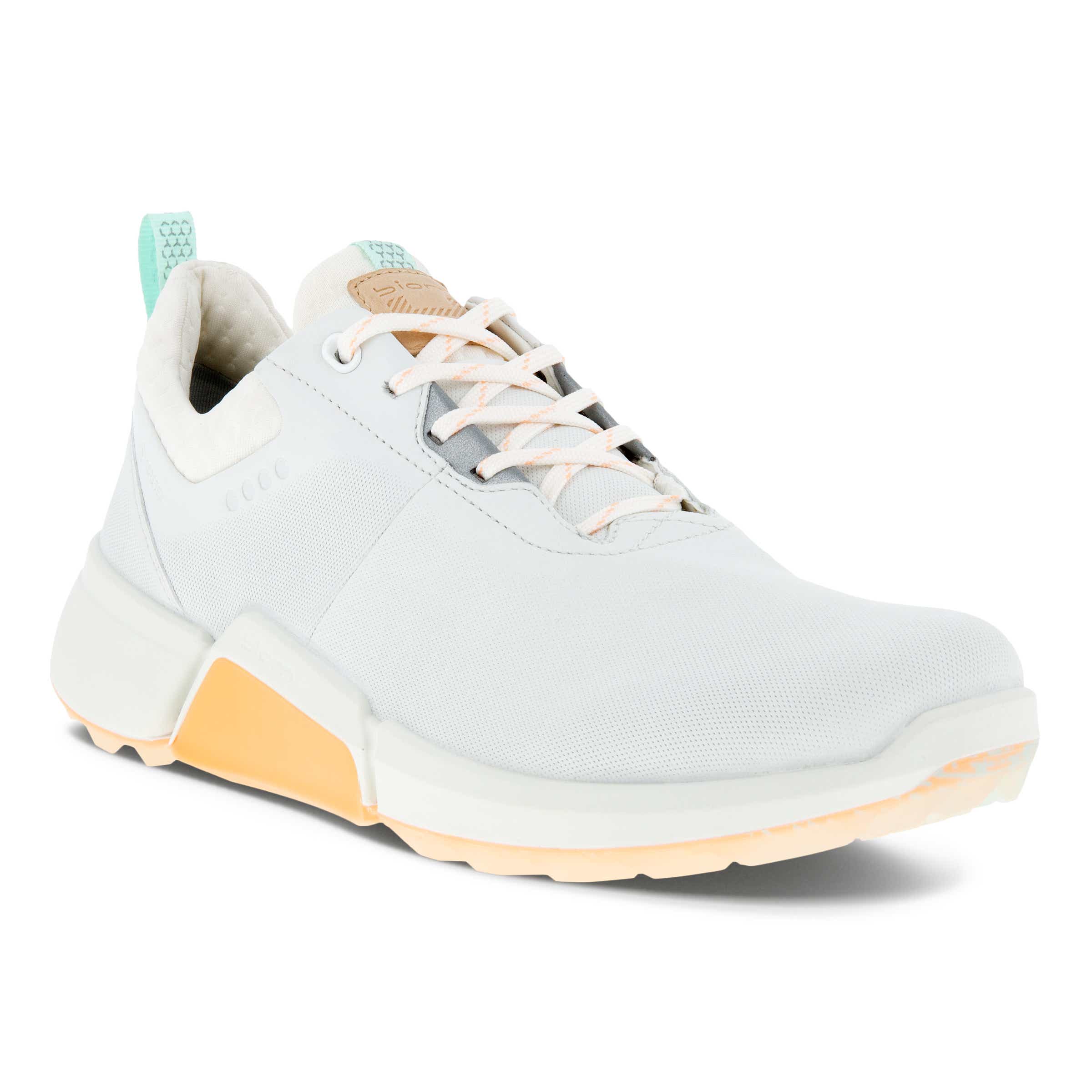 Ladies ECCO® Golf BIOM H4 Leather Gore-Tex Shoe - White - Main
