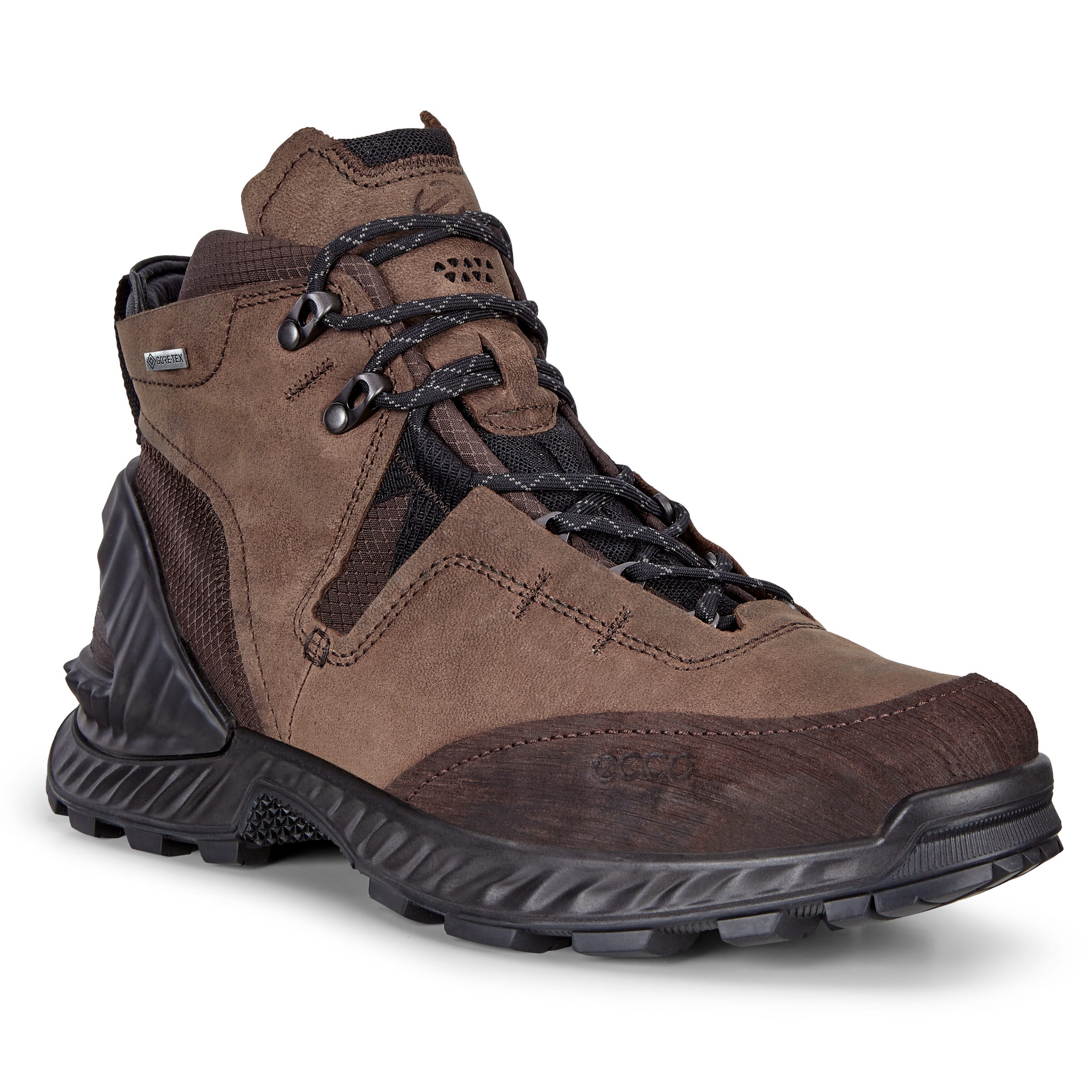 Men's ECCO® Exohike Gore-Tex Mid-Cut Outdoor Boot - Brown - Main