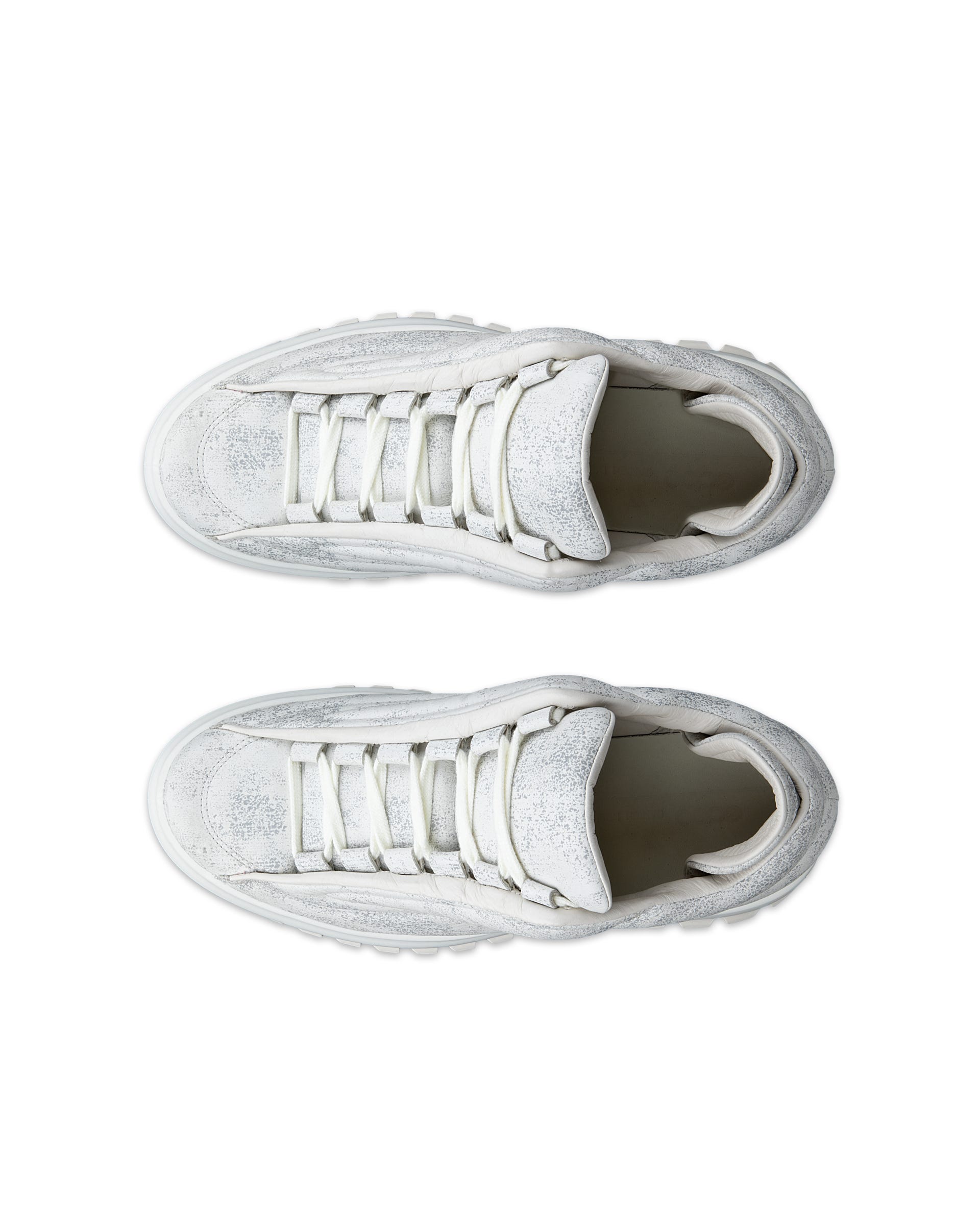 ECCO STREET ACE RAL7000 MENS メンズ ヌバックスニーカー - ホワイト - Top left pair
