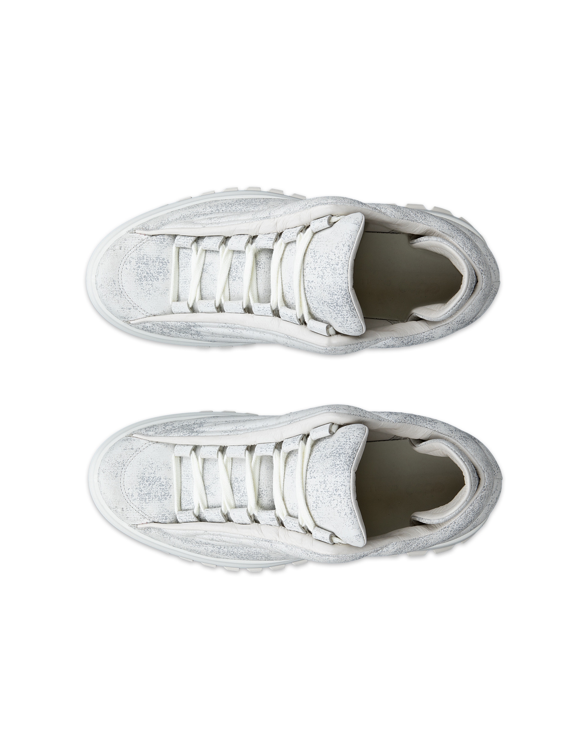 ECCO STREET ACE RAL7000 MENS メンズ ヌバックスニーカー - ホワイト - Top left pair