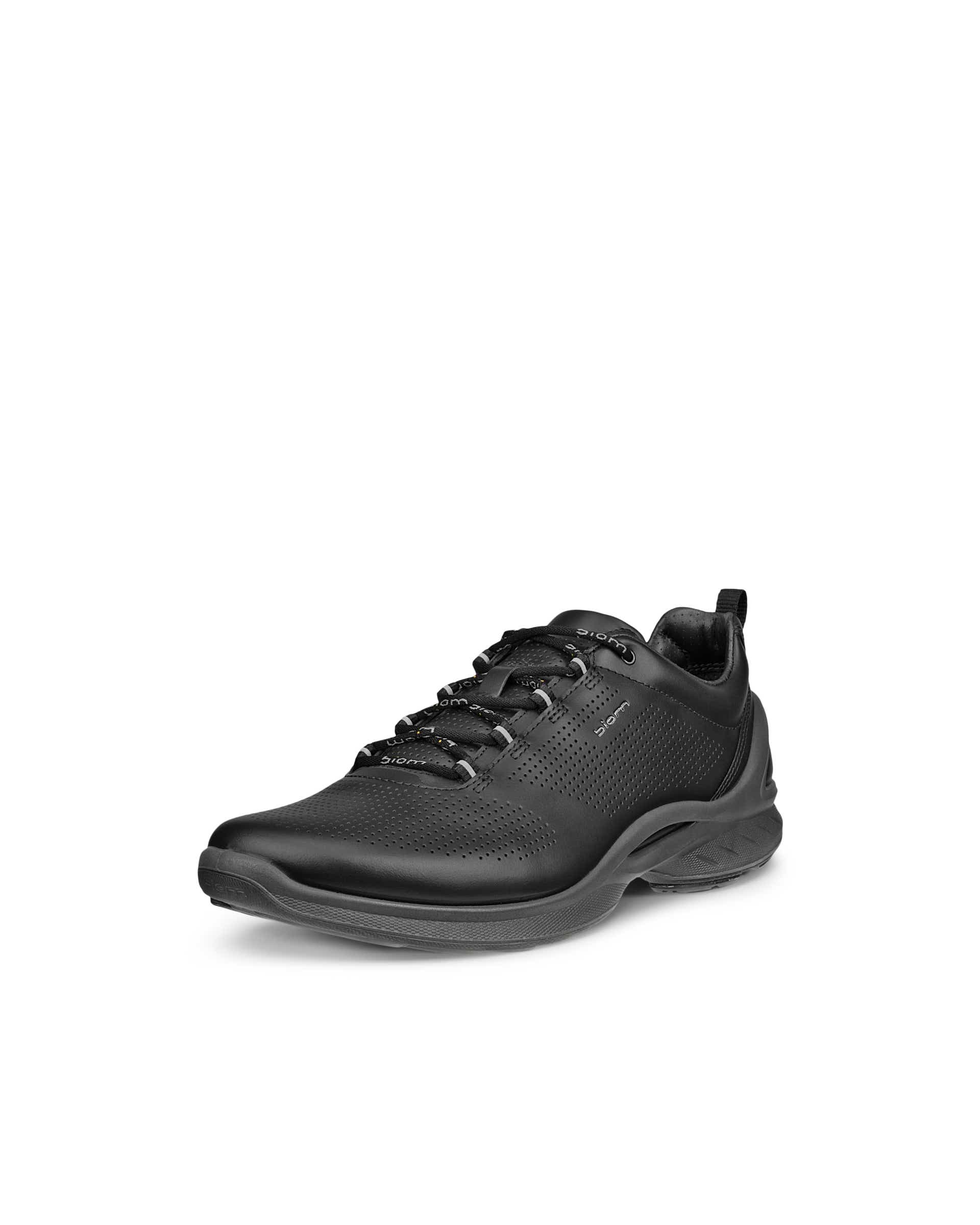 Women's ECCO® Biom Fjuel Leather Outdoor Sneaker - Black - Main
