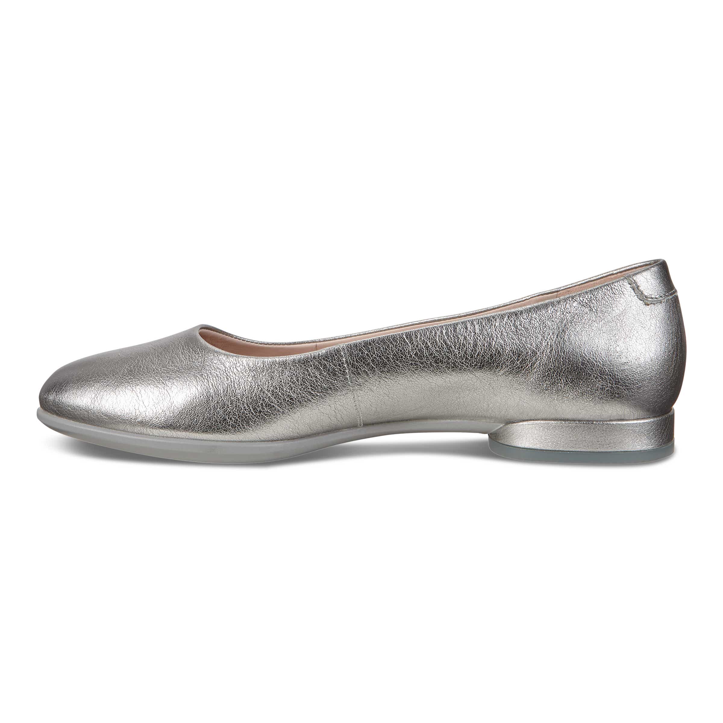 ECCO Women's Anine Ballerina Shoes - Metallics - Inside