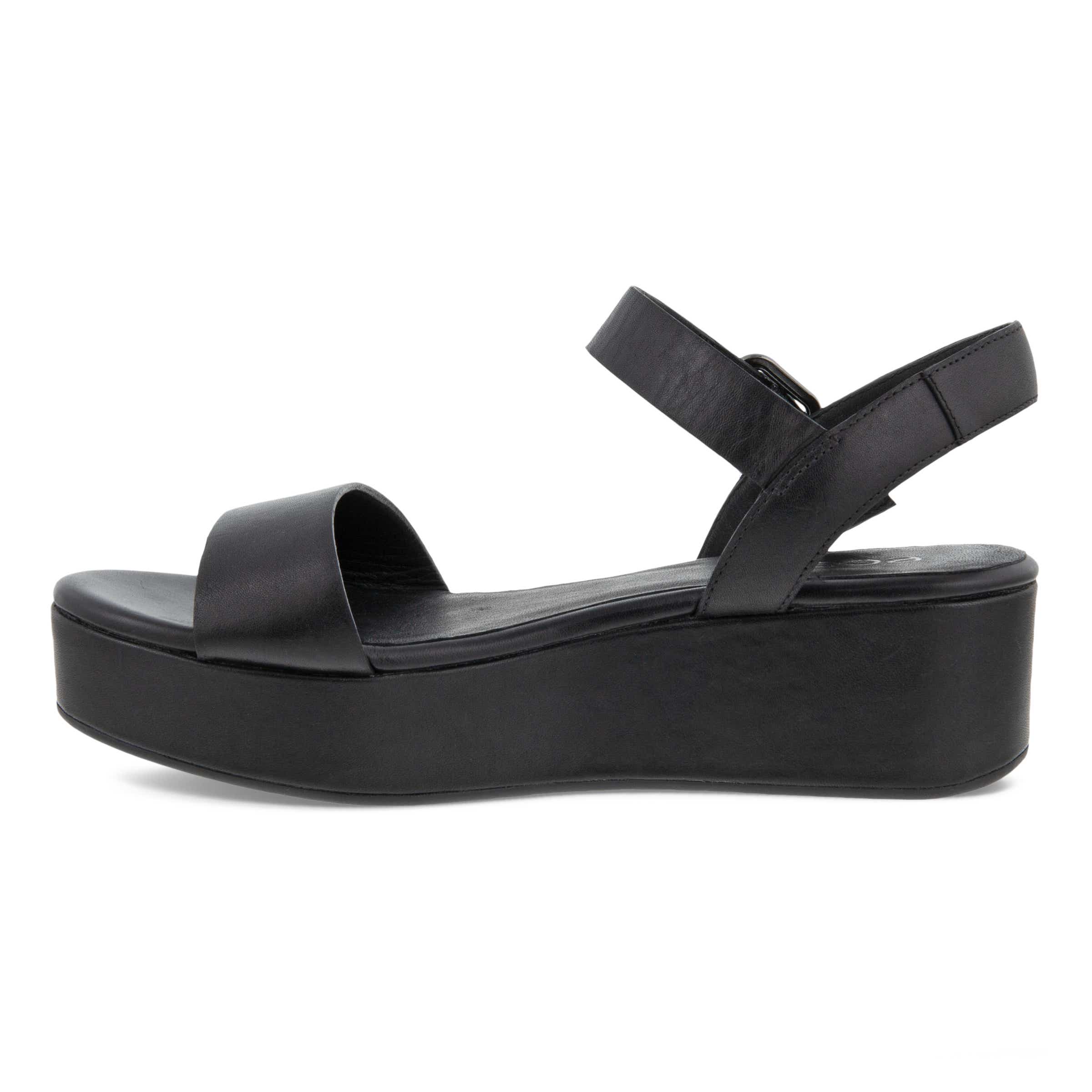 ECCO Elevate Plateau Sandals - Black - Inside