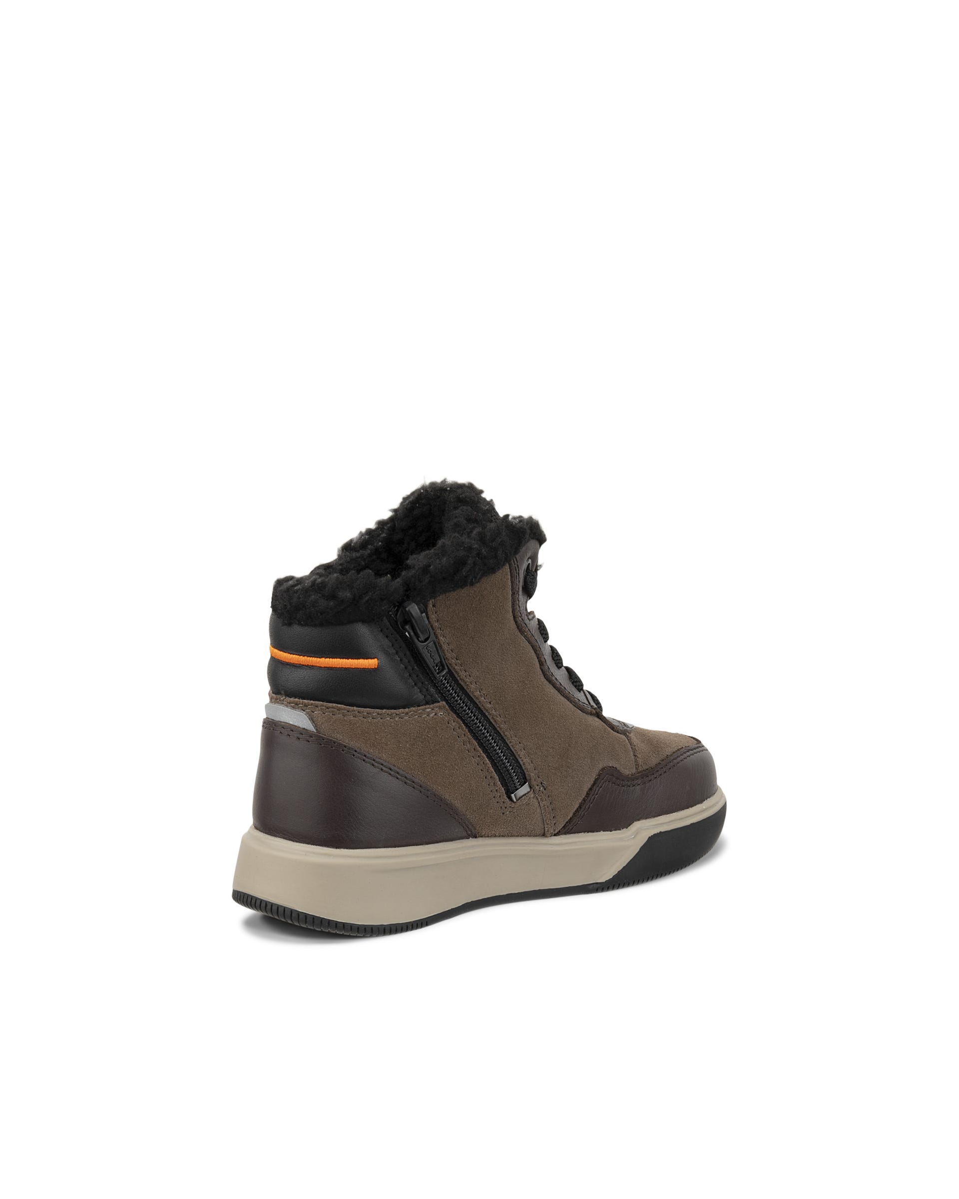 ECCO® STREET COURT K nahast vabaajasaabas lastele - Pruun - Outside