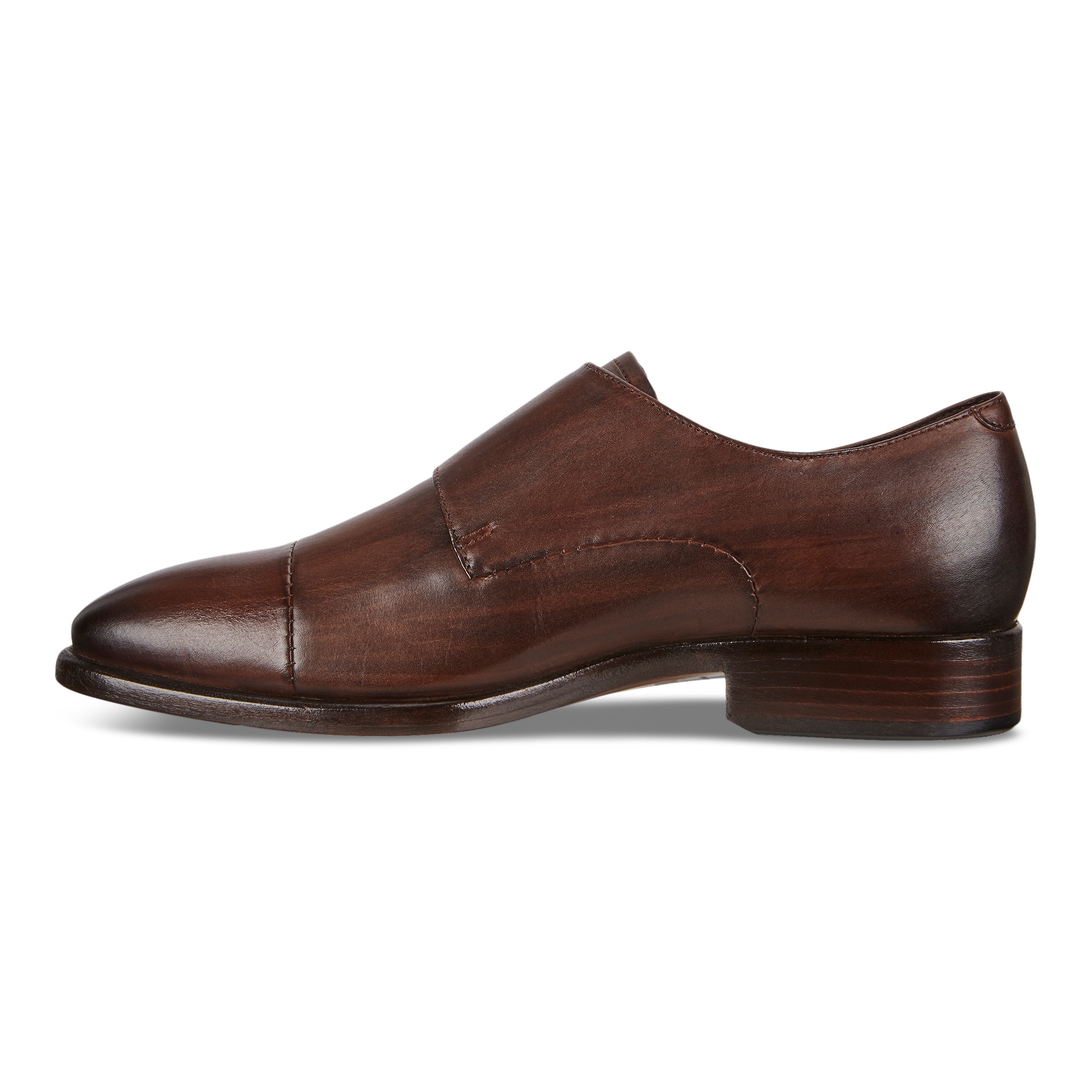 ECCO Vitrus Mondial Men's Double Monk Strap Shoes - Brown - Inside