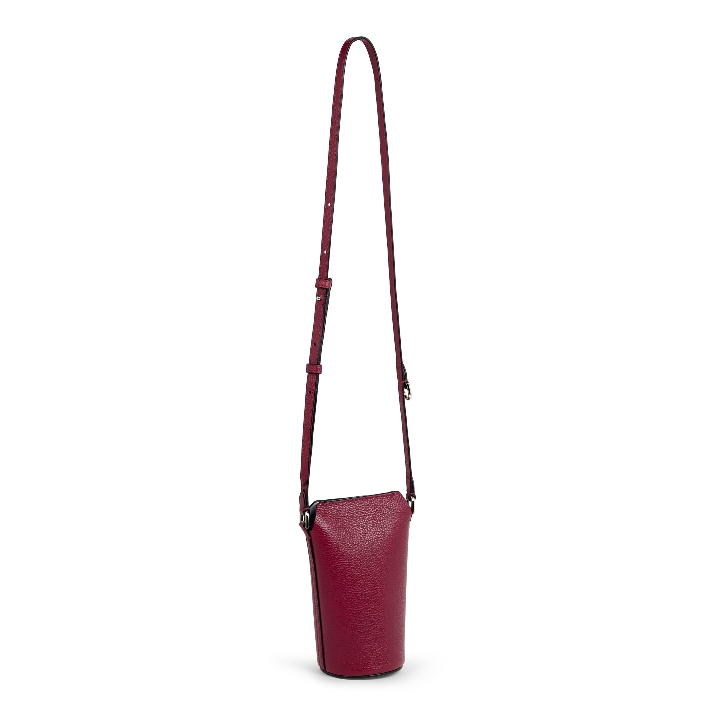 ECCO® Pot Wet Leather Crossbody Bag - Red - Main