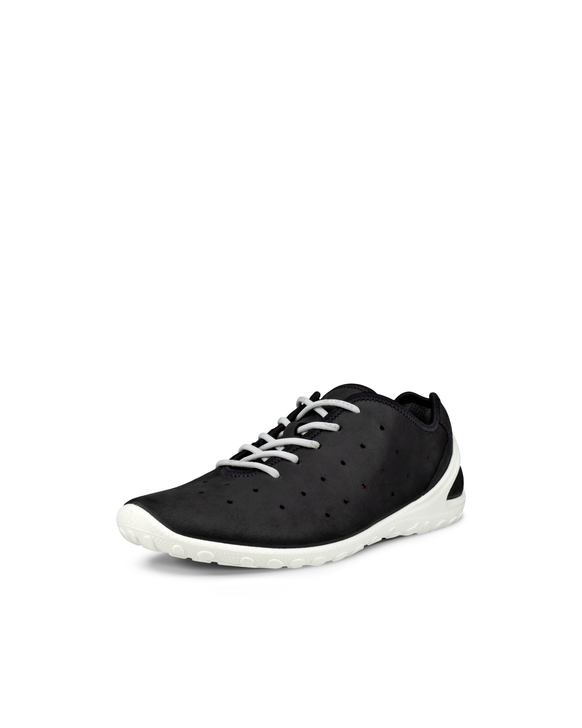 Męskie sznurowane buty z nubuku ECCO® BIOM EVERYDAY - Czarny - Outside