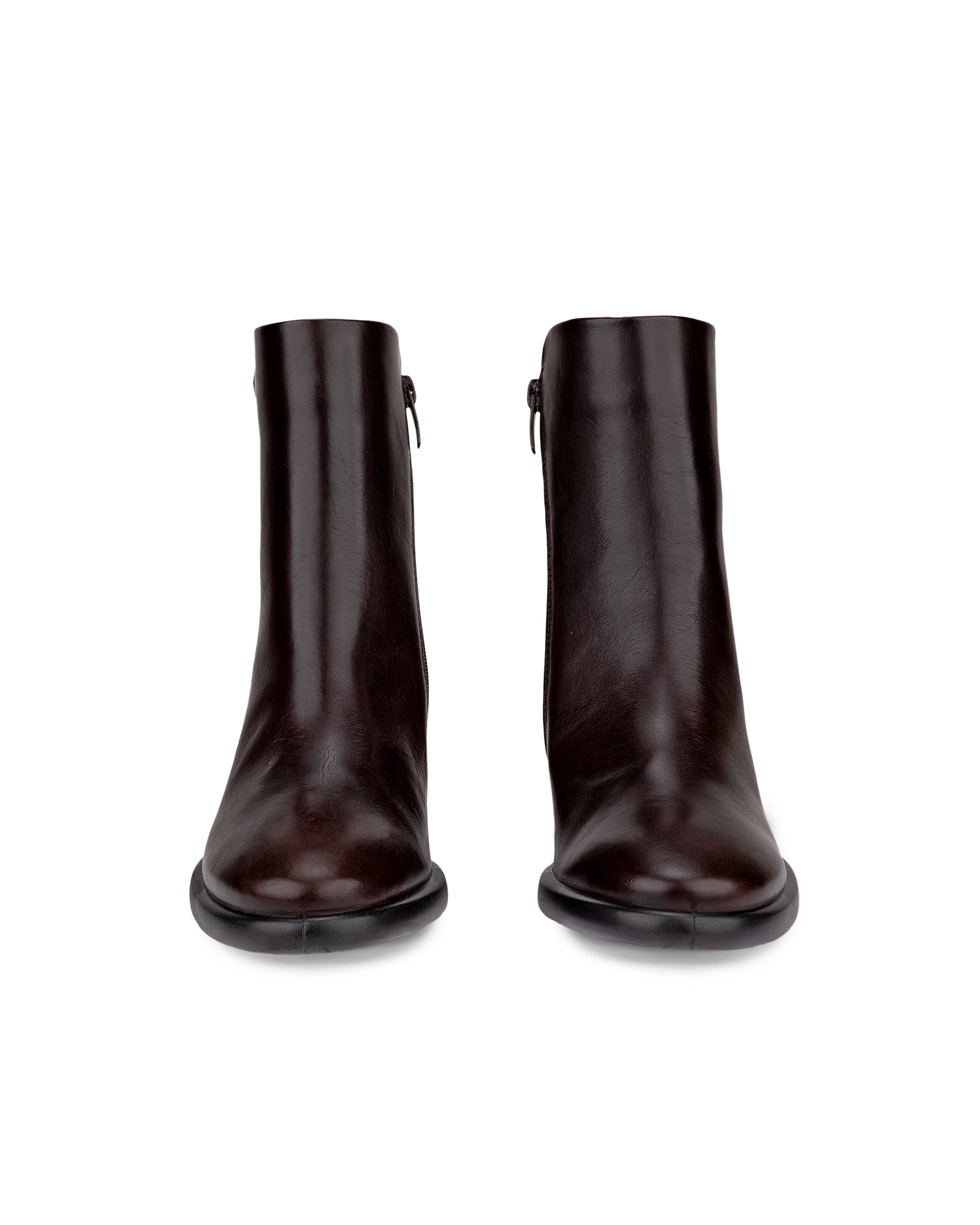 Dámská kožená kotníčková obuv ECCO® SCULPTED LX 55 - Hnědá - Front pair