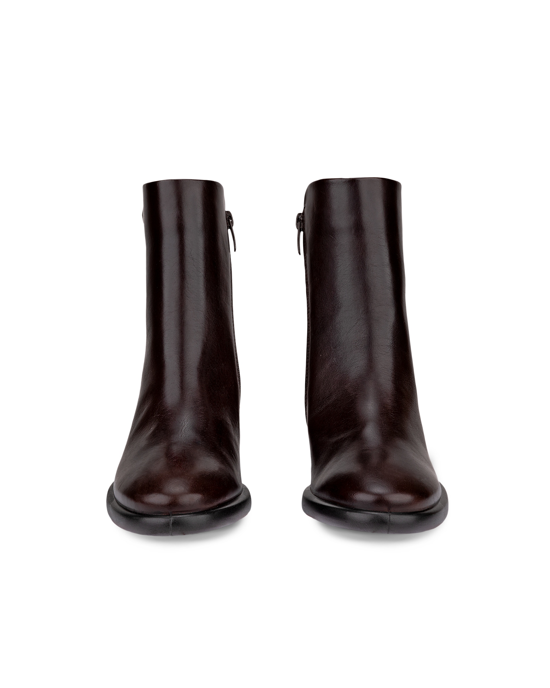 Women's ECCO® Sculpted LX 55 Leather Ankle Boot - Brown - Front pair
