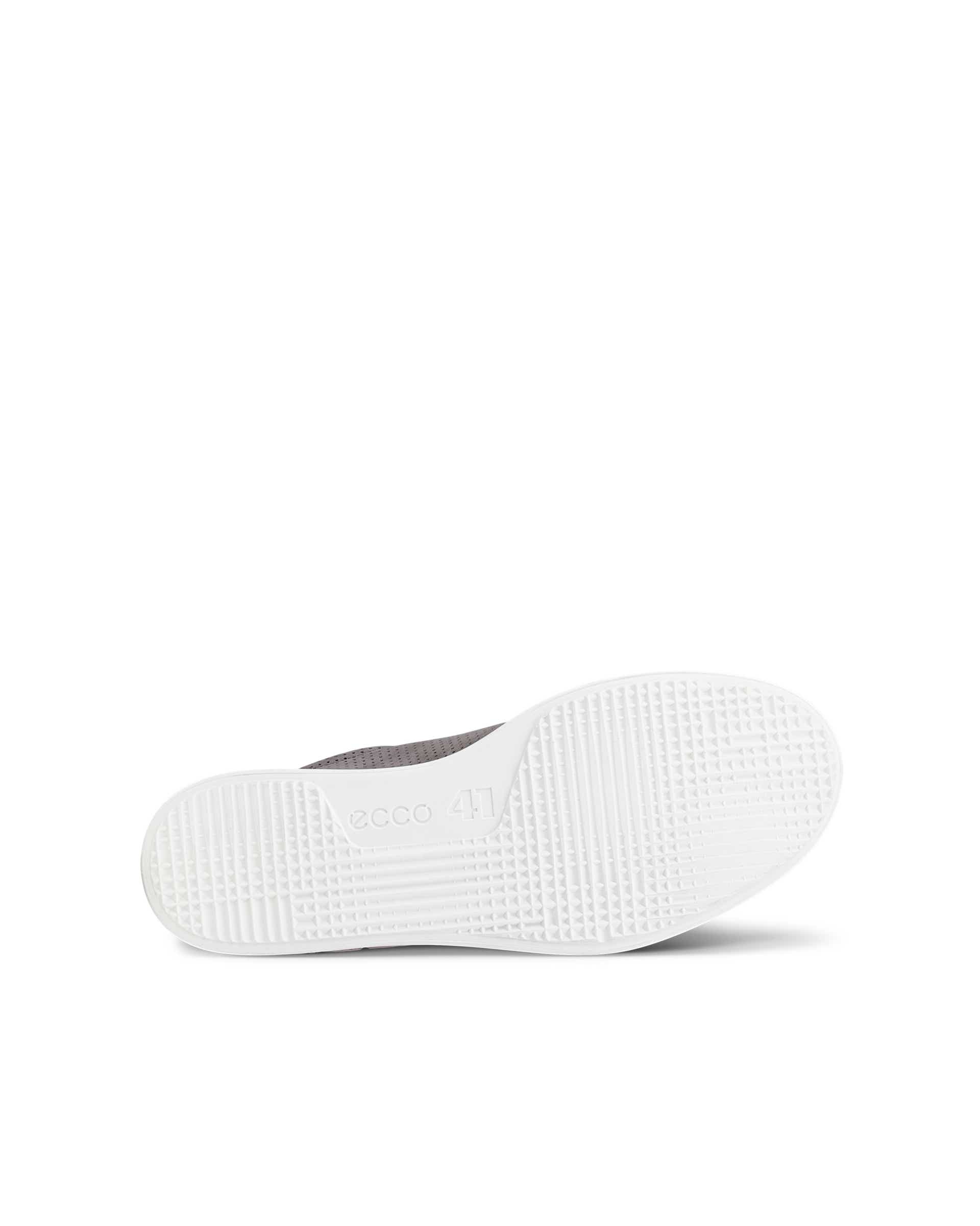 Męskie sznurowane buty z nubuku ECCO® TRAVEL - Szary - Sole