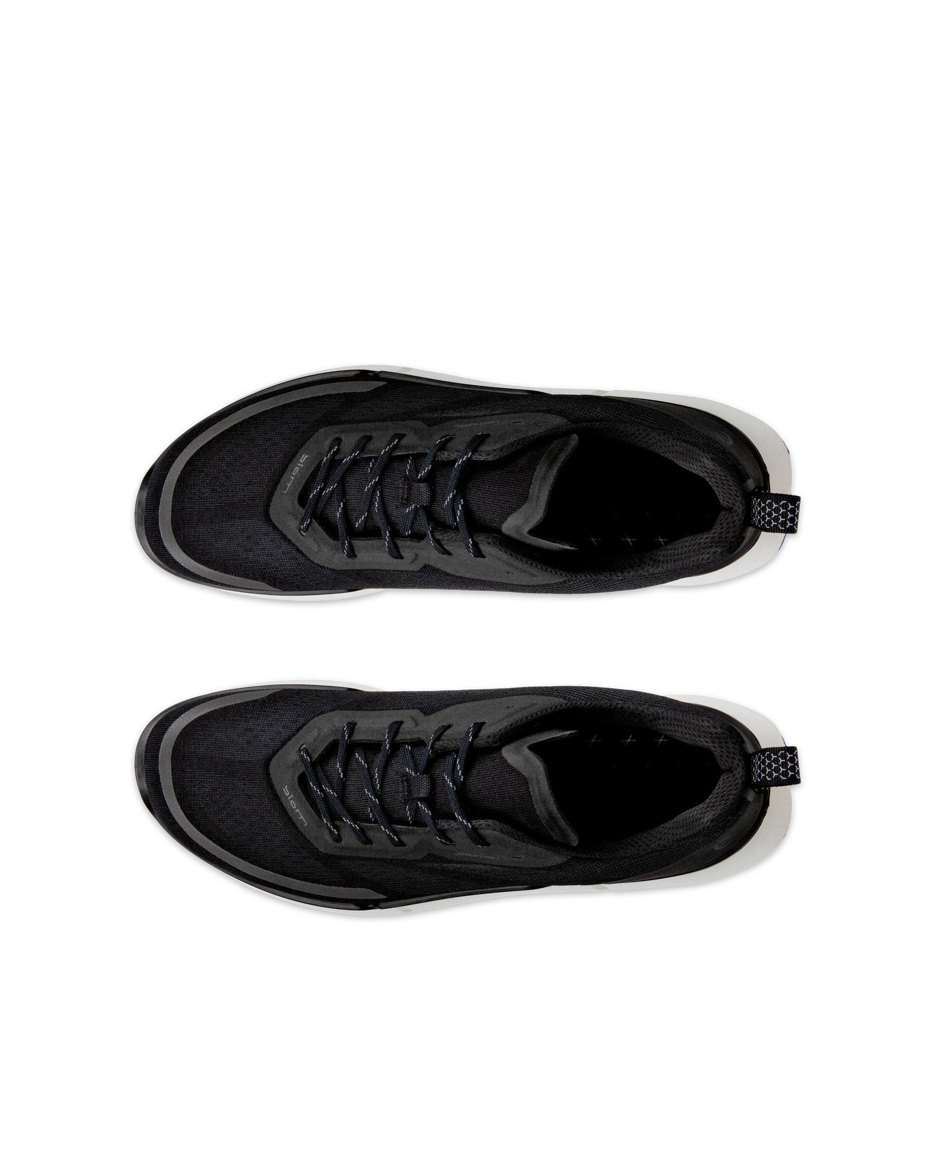 Men's ECCO® Biom 2.0 Low Breathru Textile Sneaker - Black - Top left pair