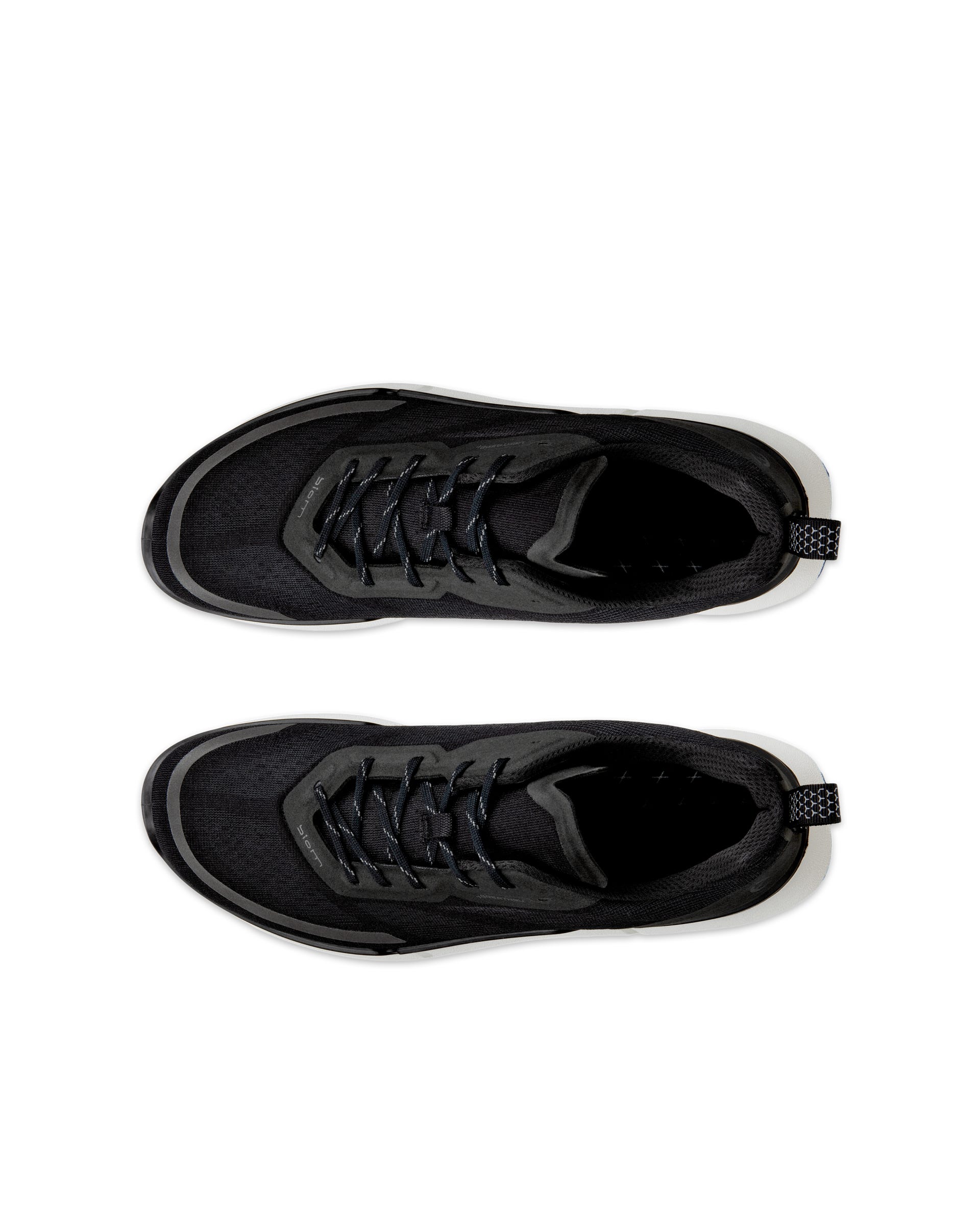 Men's ECCO® Biom 2.0 Low Breathru Textile Sneaker - Black - Top left pair