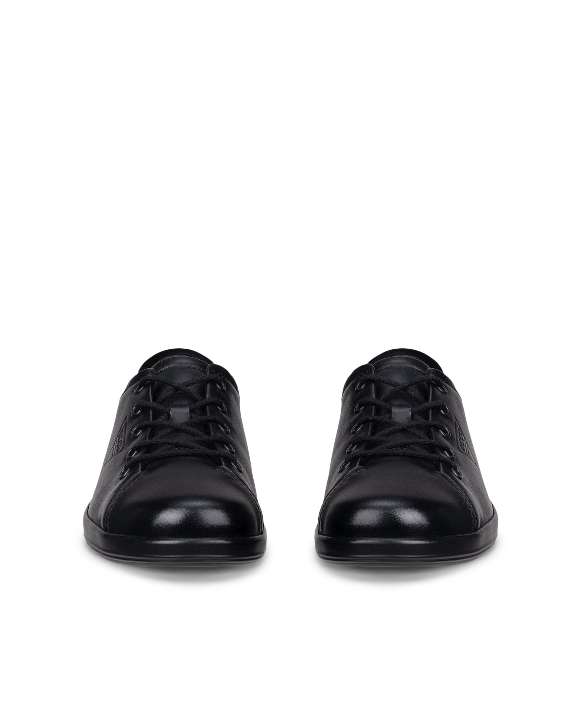 ECCO SOFT 2.0 LACE SHOE - Black - Outside