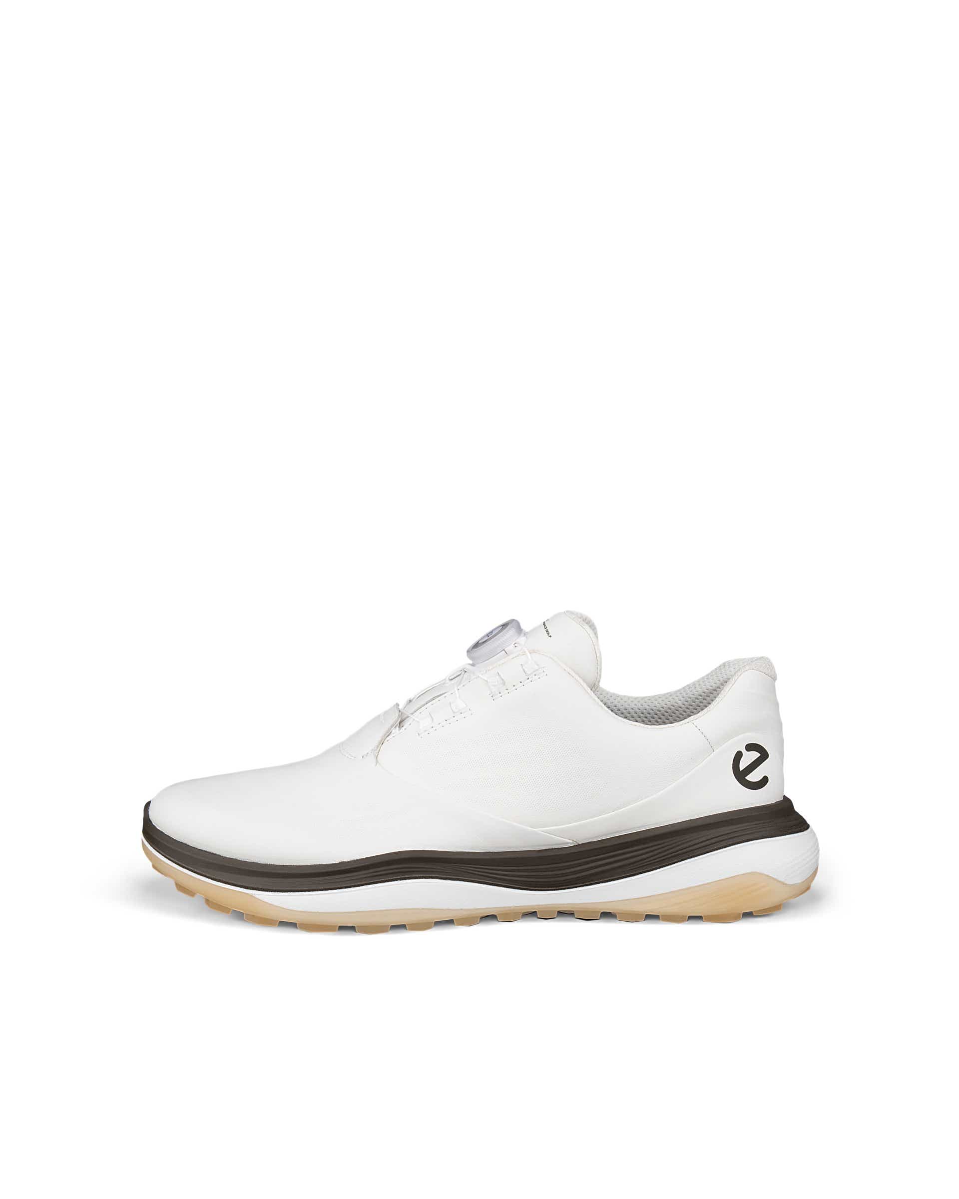 ECCO Golf Lt1 Hybrid ウォータープルーフシューズ 25.5 Men's ECCO® Golf LT1 Leather Waterproof Golf Shoe | Blue