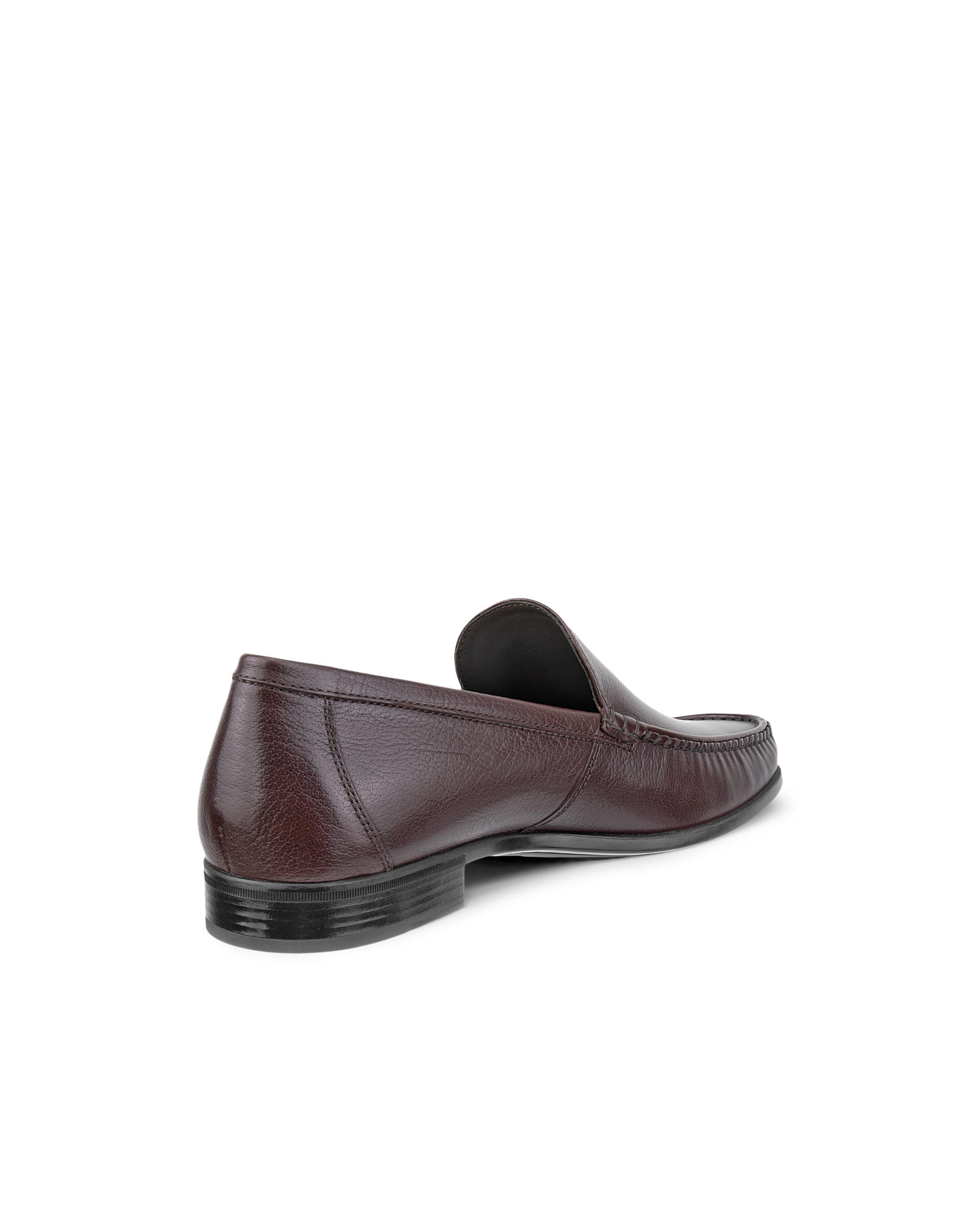 Men's ECCO® DRESS MOC Leather Loafer - Brown - Outside