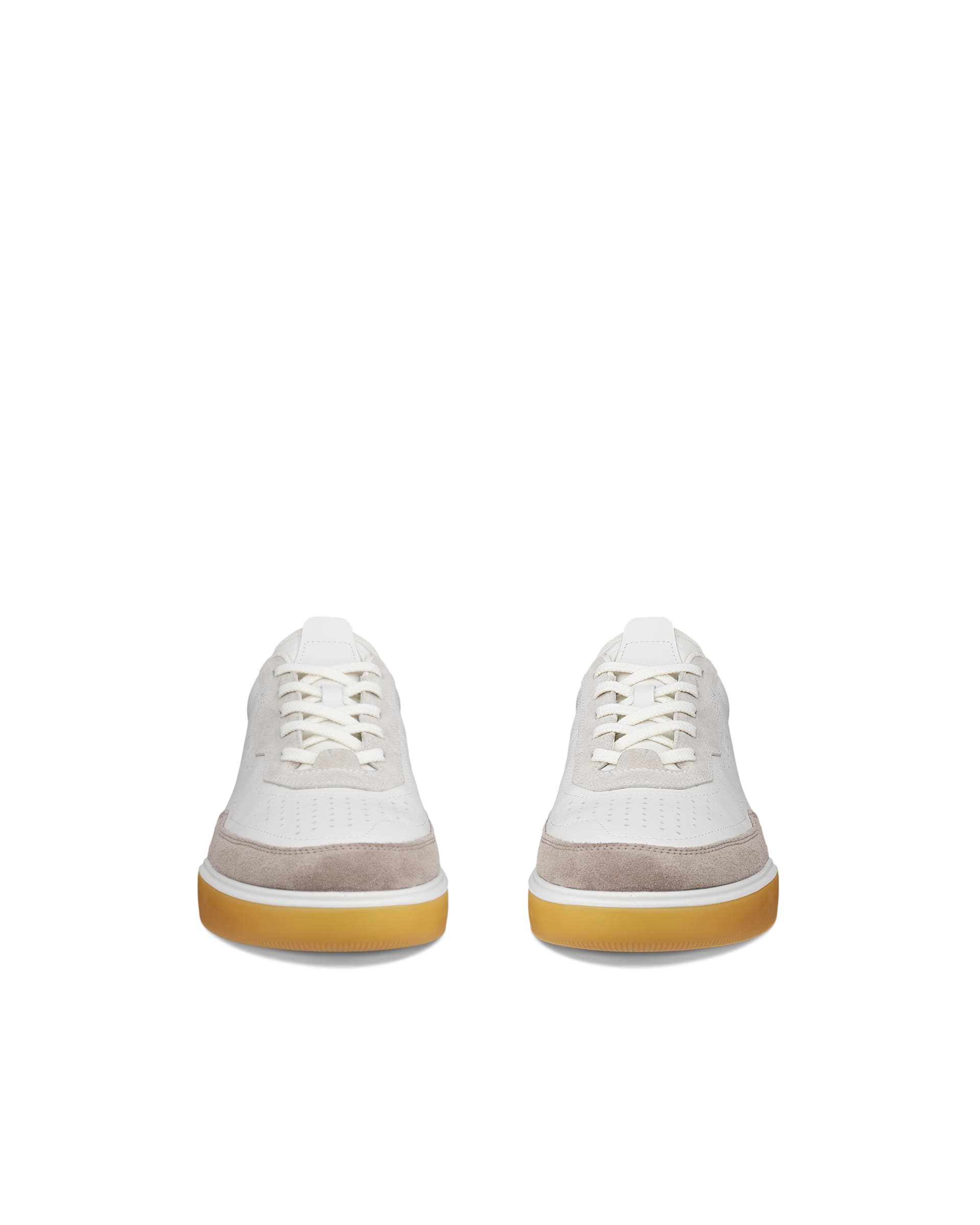 ECCO® STREET COURT Herren Ledersneaker - Braun - Front pair