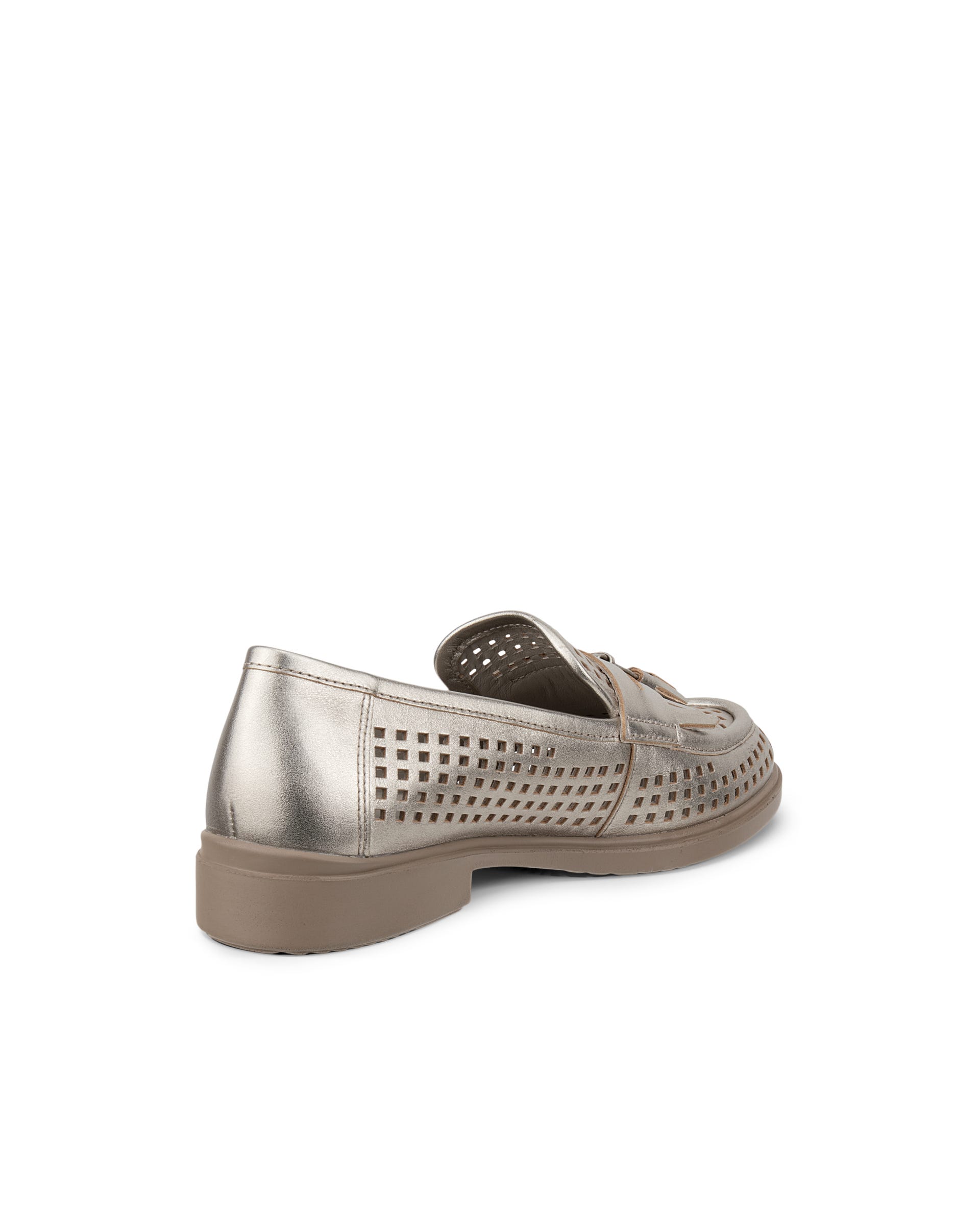 Women's ECCO® Dress Classic 15 Leather Loafer - Gold - Back