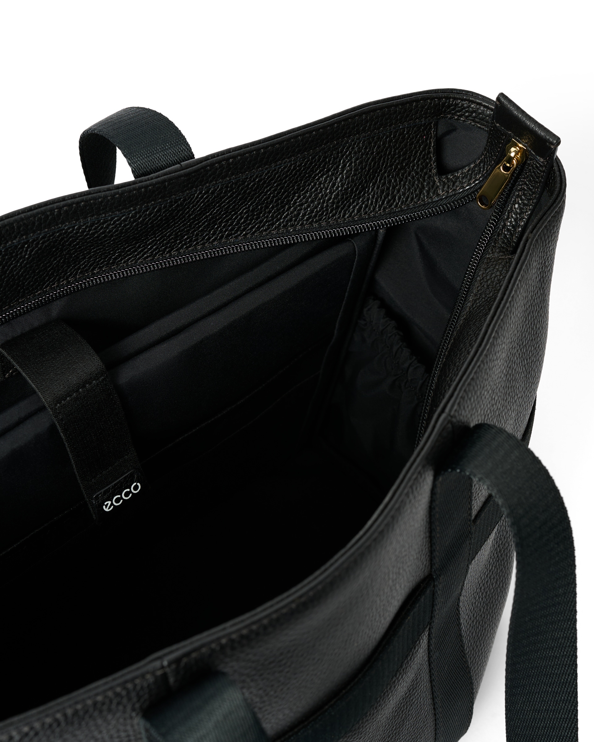 Kožená taška tote ECCO® - Černá - Inside