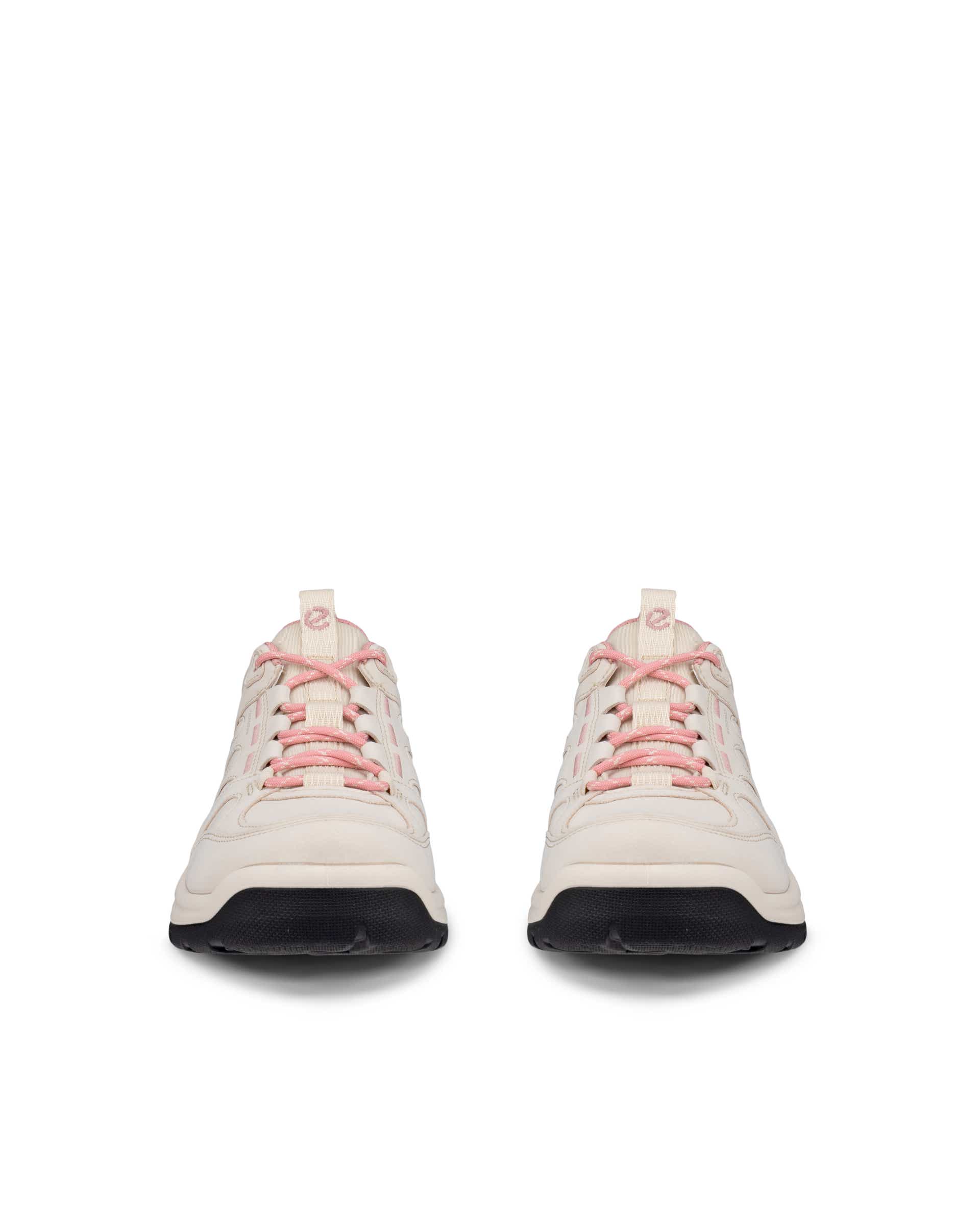 Women's ECCO® Offroad Nubuck Outdoor Waterproof Shoe - Beige - Front pair