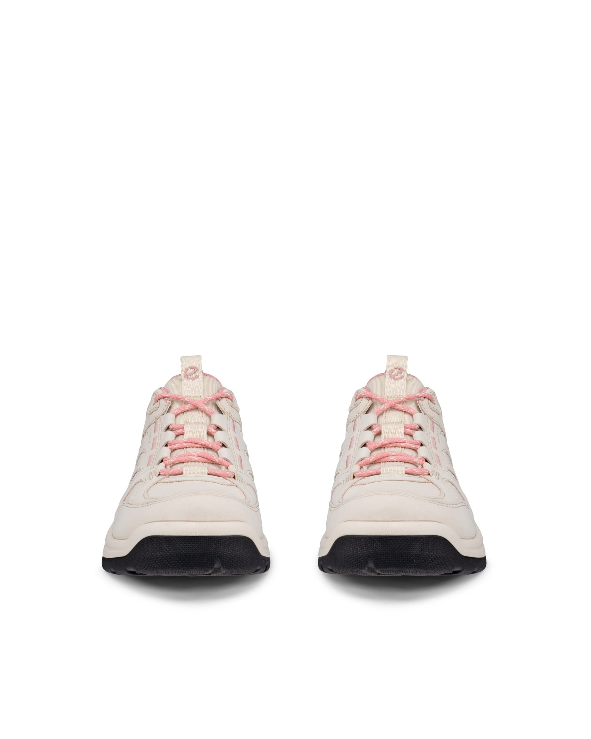 Women's ECCO® Offroad Nubuck Outdoor Waterproof Shoe - Beige - Front pair