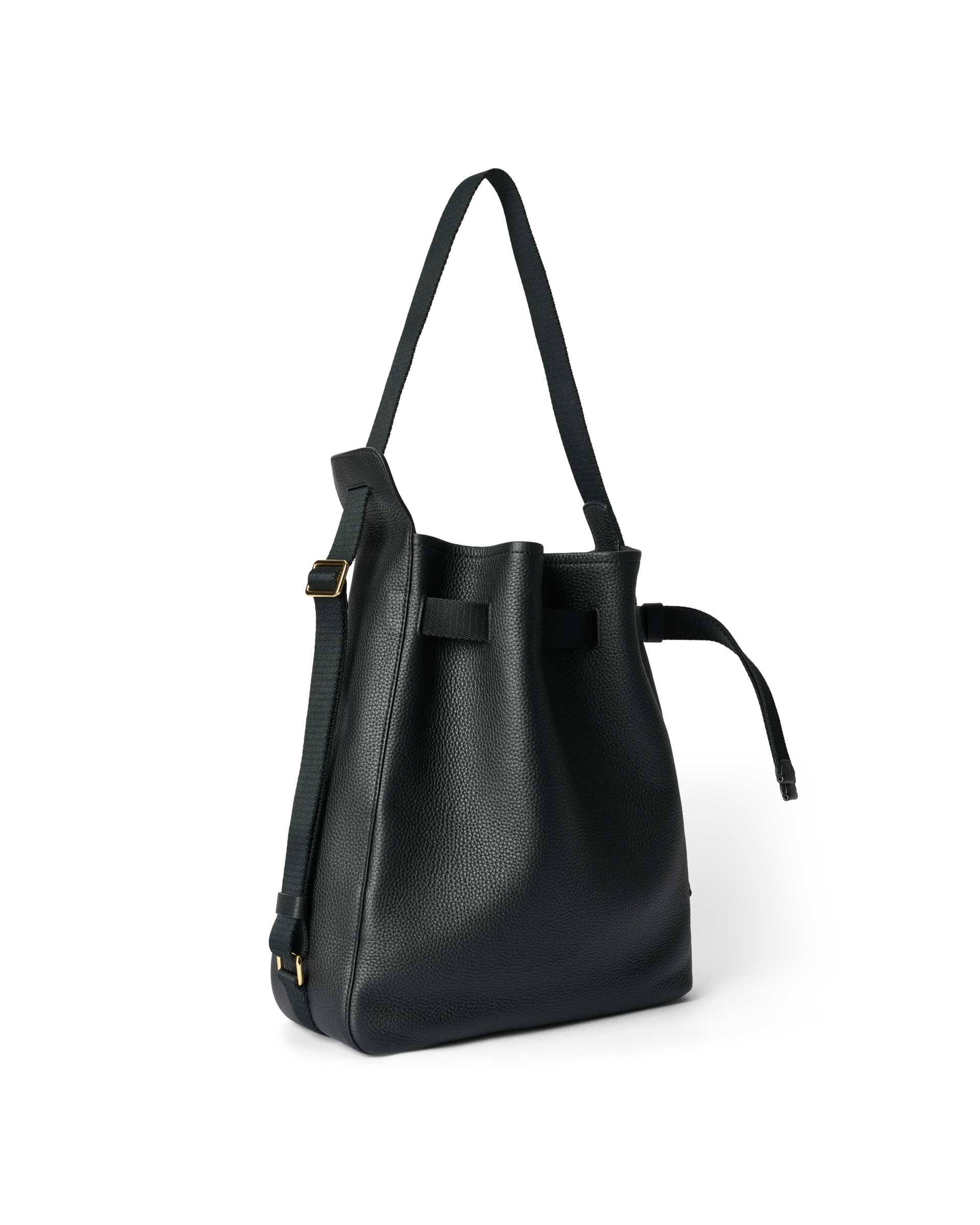 ECCO® Sail Sac hobo en cuir - Noir - Back