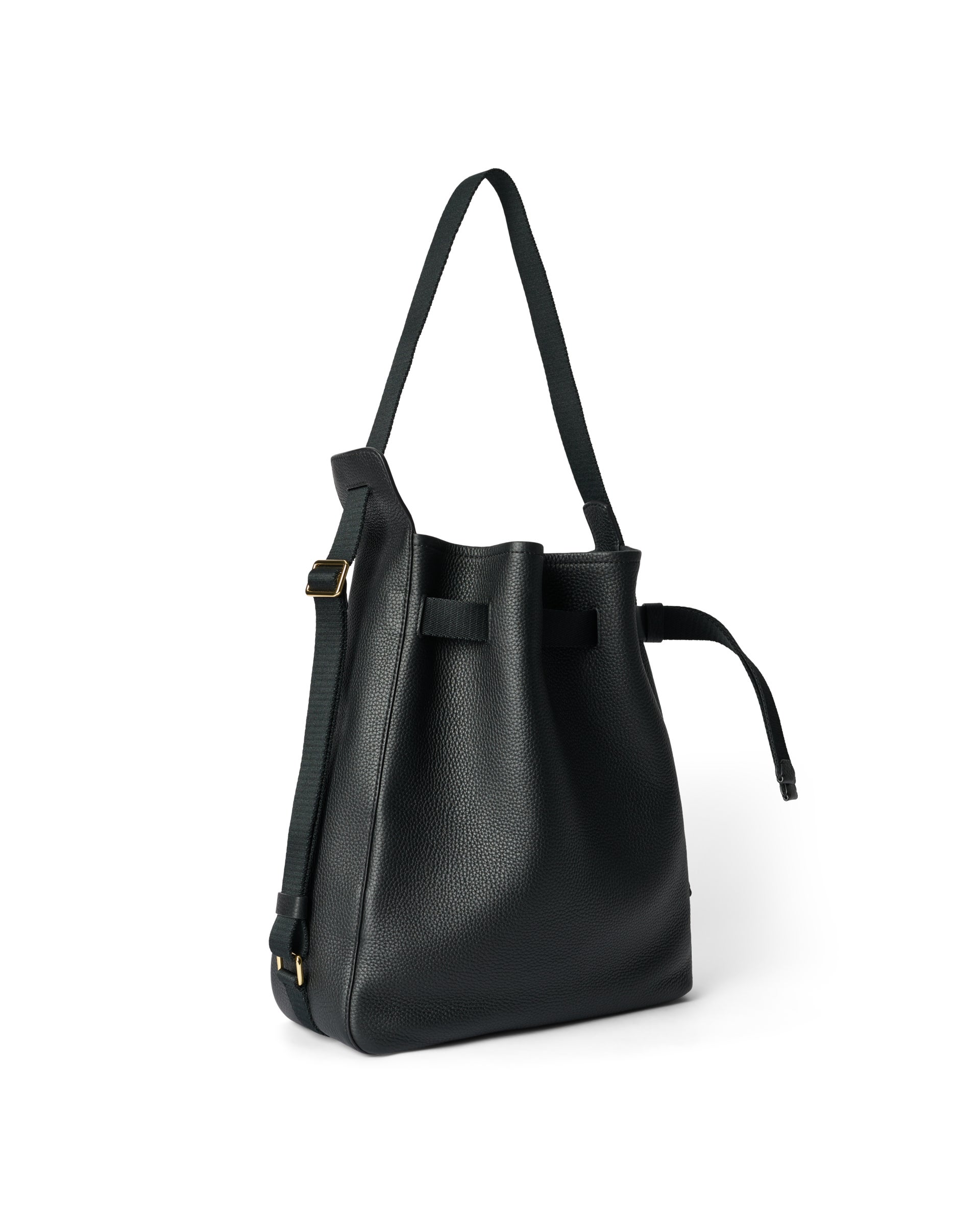 ECCO® Sail Hobo-Tasche aus Leder - Schwarz - Back