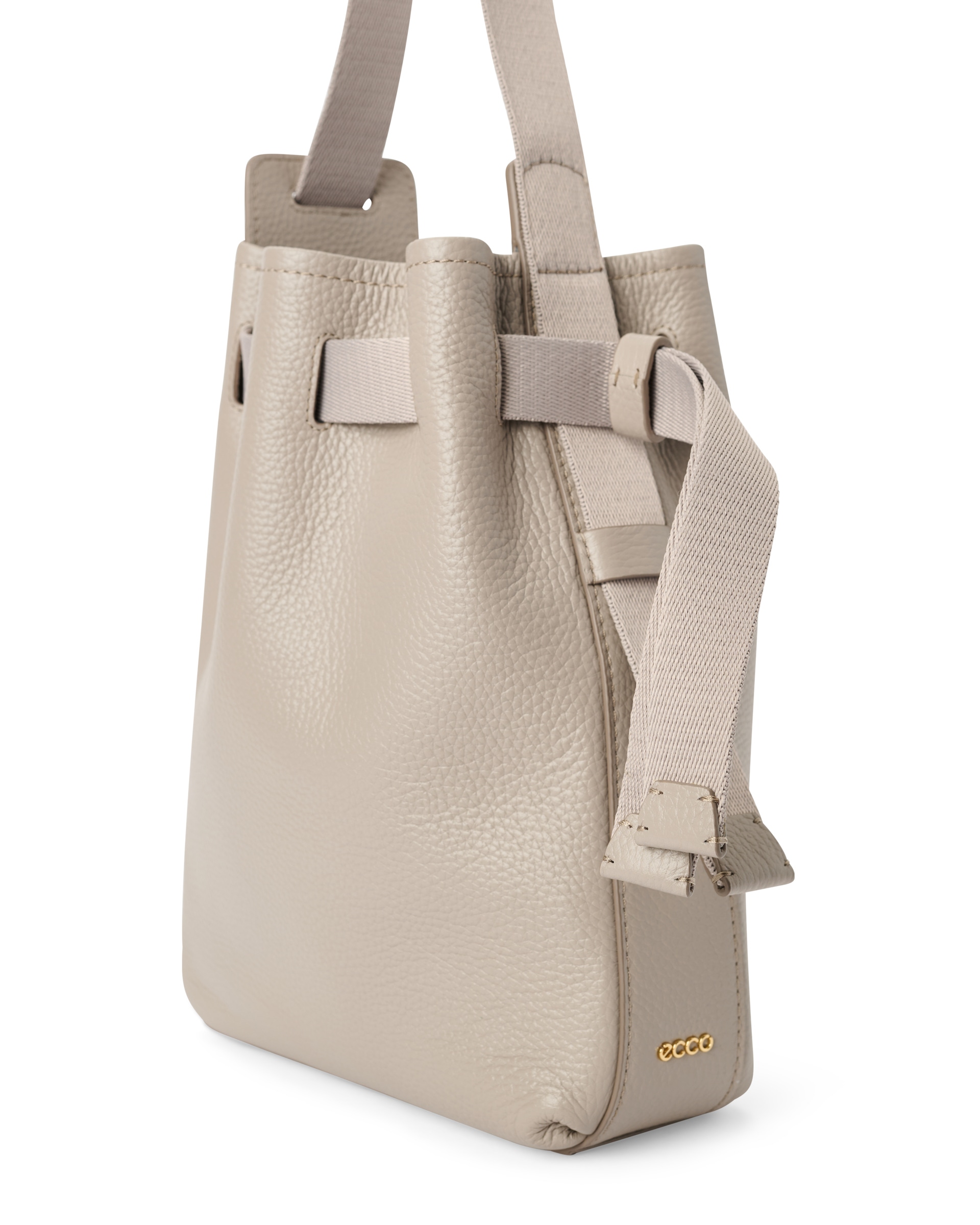 ECCO® Sail Bag kožna torba hobo - Bež - Detail-2