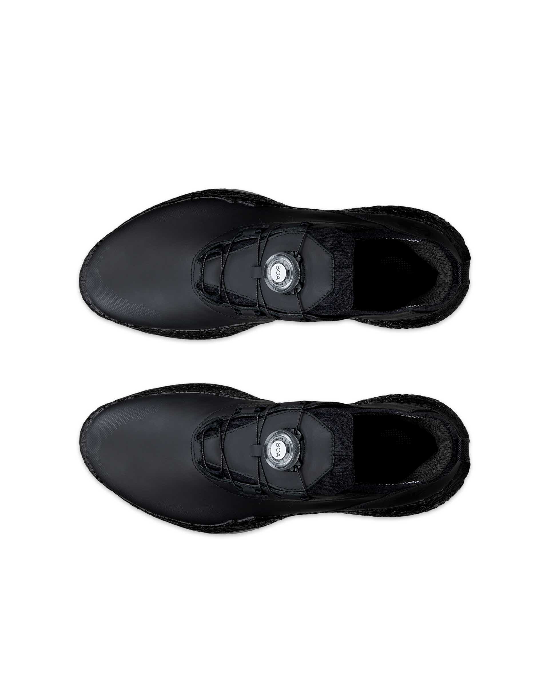 Zapatos golf impermeable de piel ECCO® GOLF BIOM H5 para hombre - Negro - Top left pair