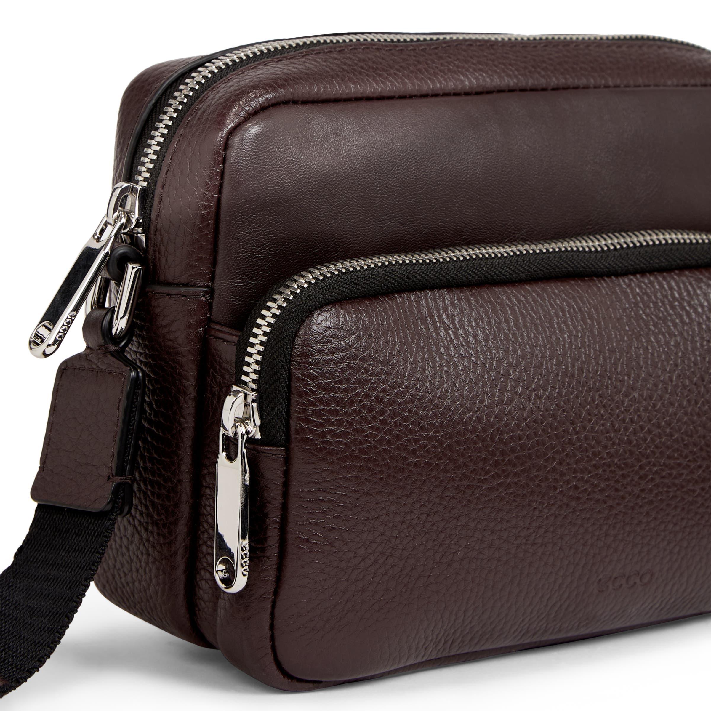 ECCO® Camera Bag Leather Camera Bag - Brown - Detail-1