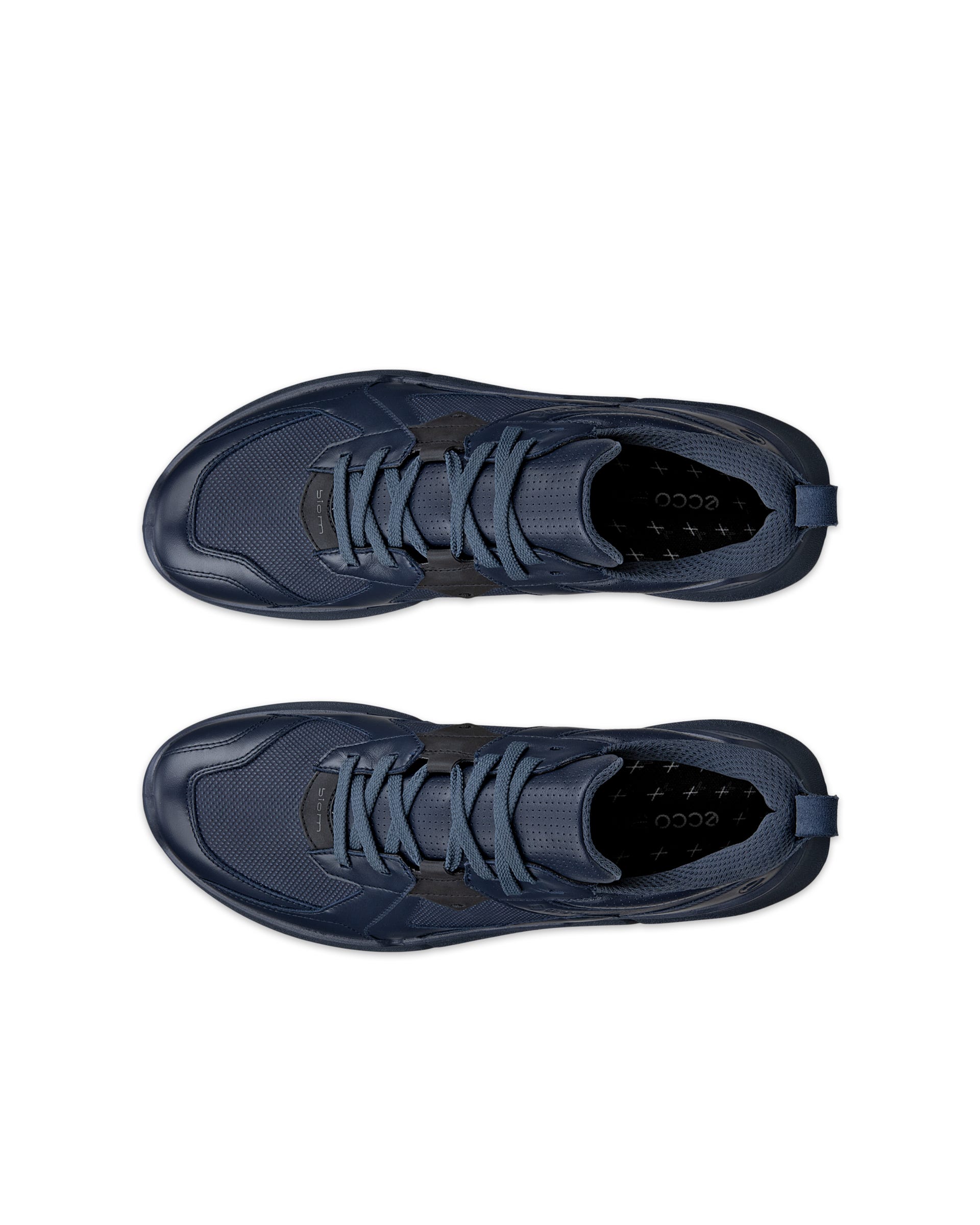 ECCO BIOM 2.2 Men メンズ レザーGore-Texスニーカー - ブルー - Top left pair