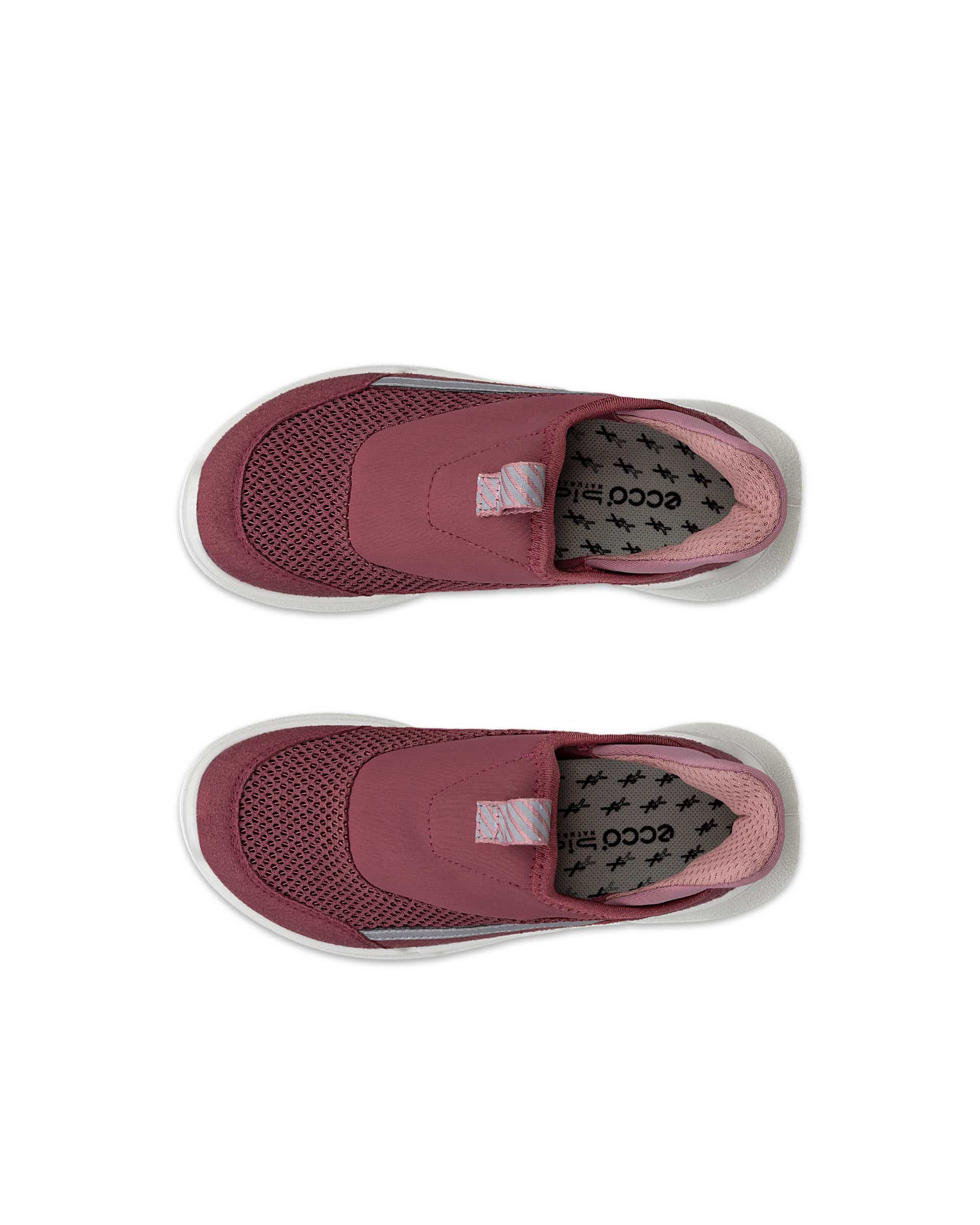 ECCO® BIOM 2.2 Kinder Slip-On-Sneaker aus Textil - Rosa - Top left pair