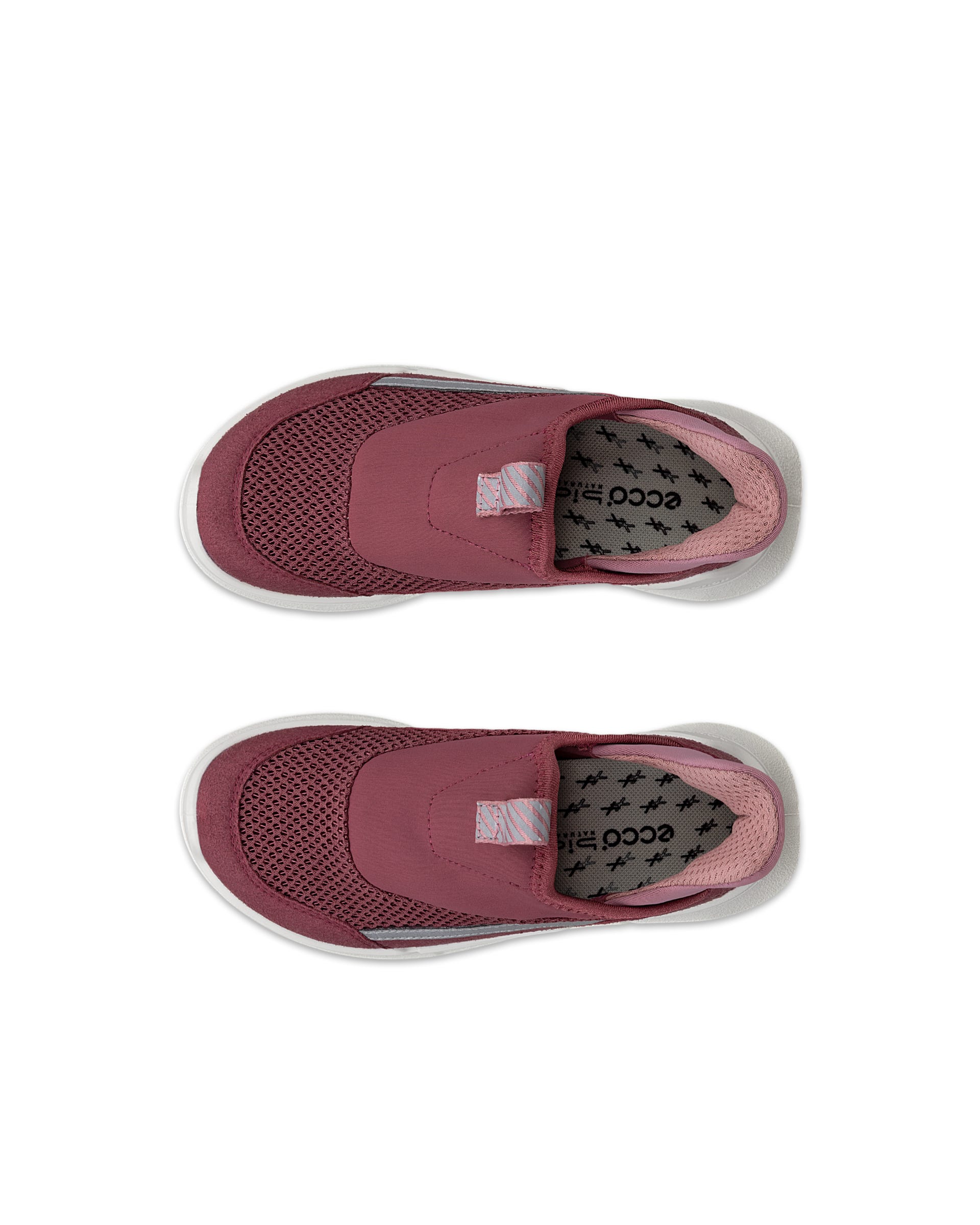 ECCO® BIOM 2.2 Kinder Slip-On-Sneaker aus Textil - Rosa - Top left pair