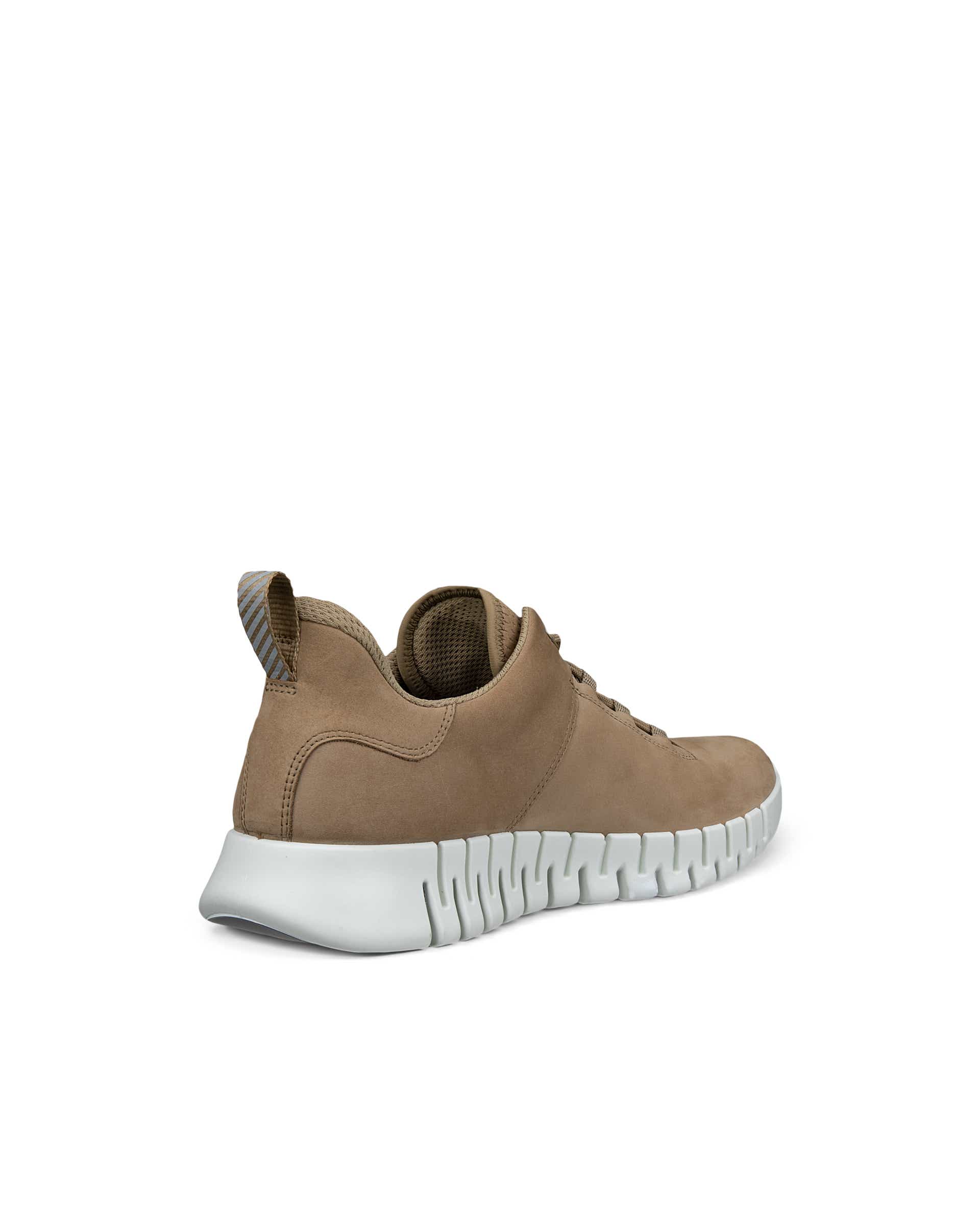 ECCO® GRUUV heren nubuck sneaker - Bruin - Back