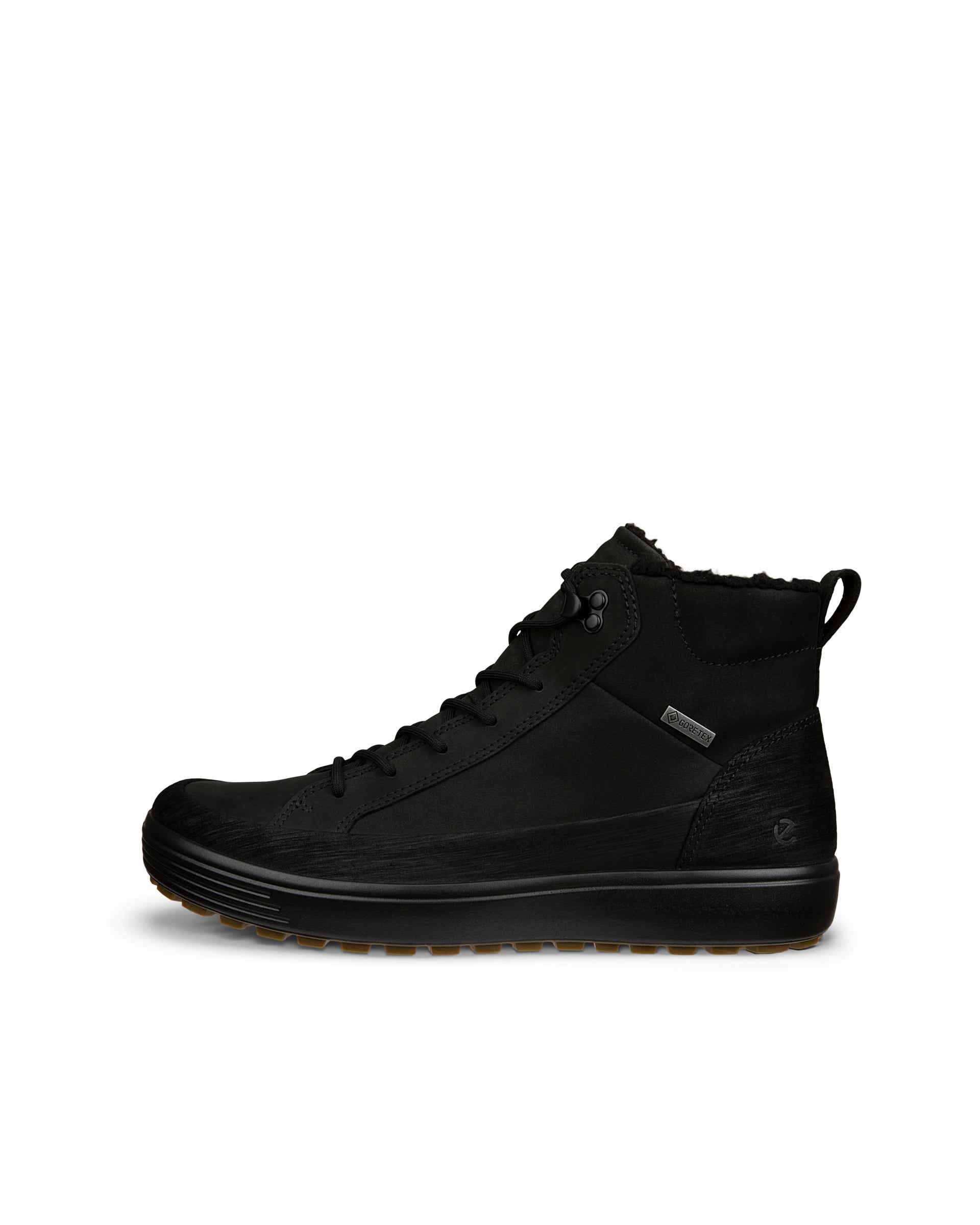 ECCO® Soft 7 Tred mellemhøj Gore-Tex støvle i læder til herrer - Sort - Outside
