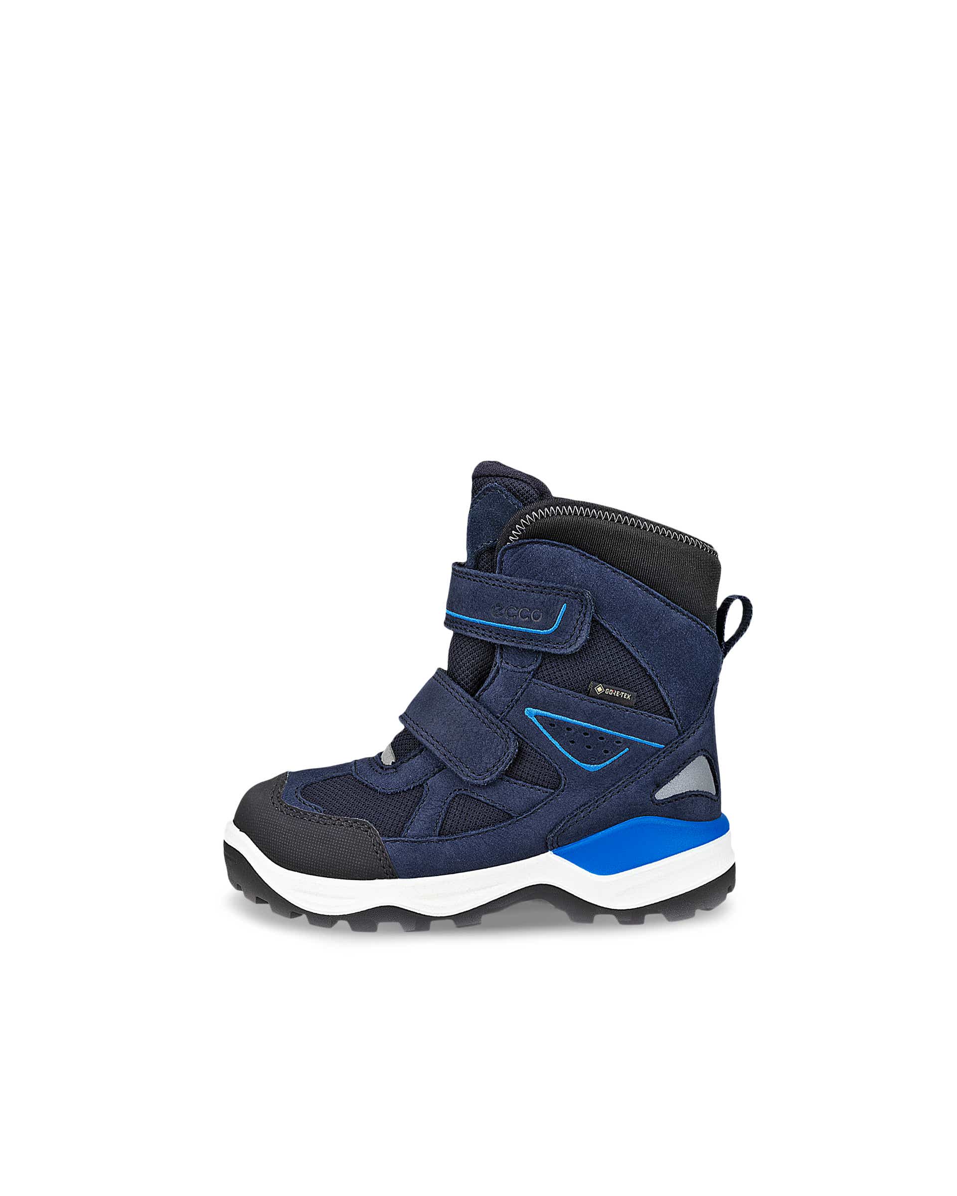 ECCO® Snow Mountain dječje zimske čizme od nubuka Gore-Tex - Plava - Outside