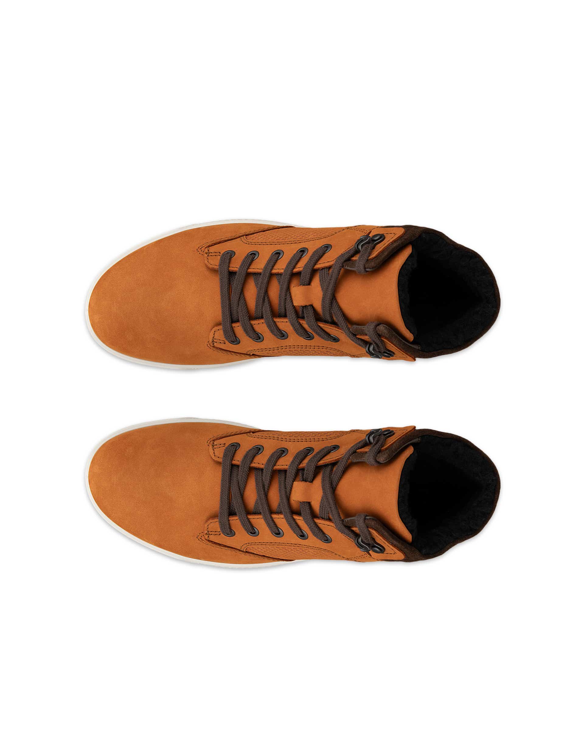 Men's ECCO® Bypath Tred Nubuck Boot - Brown - Top left pair