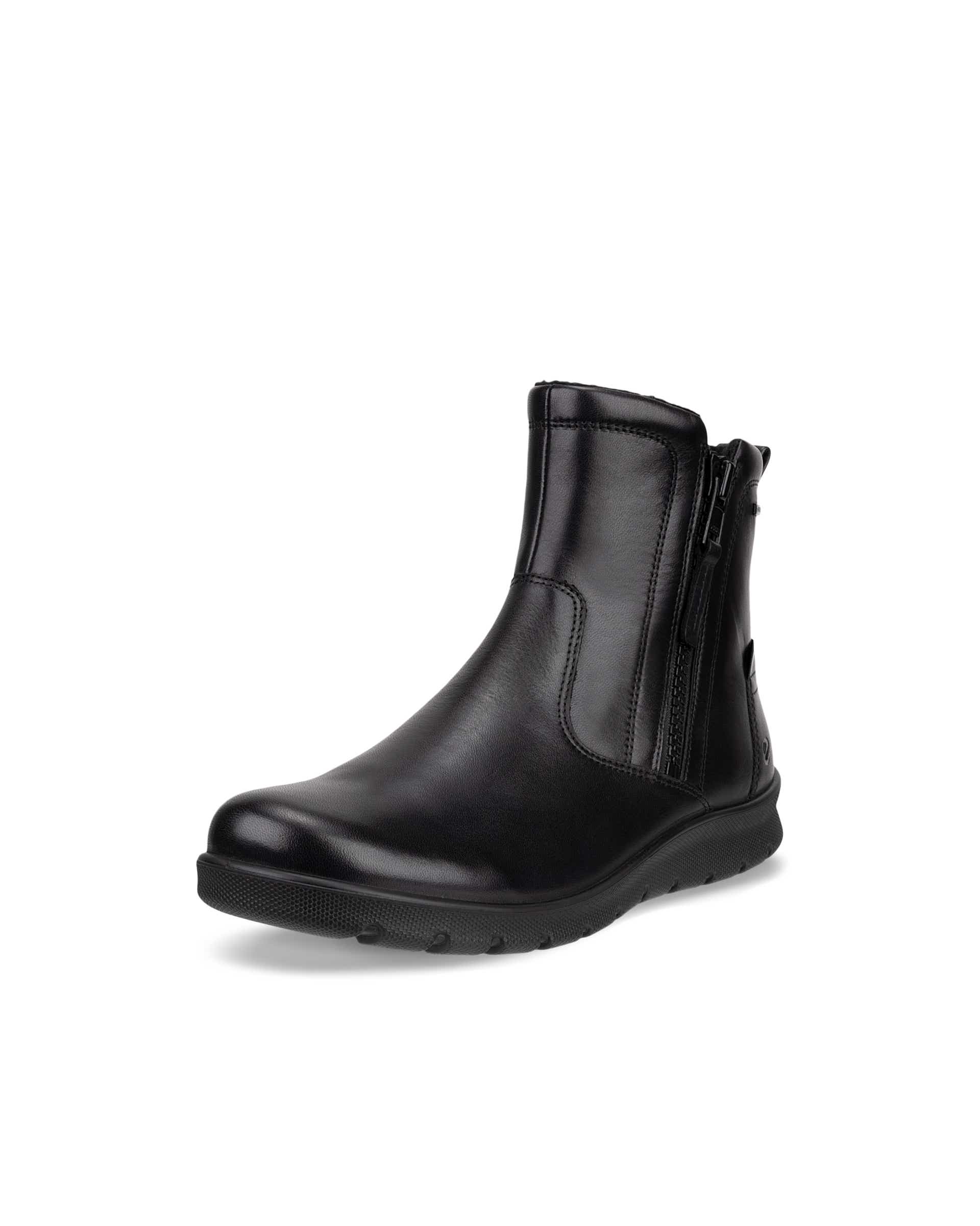 Women's ECCO® Babett Leather Gore-Tex Outdoor Boot - Black - Main